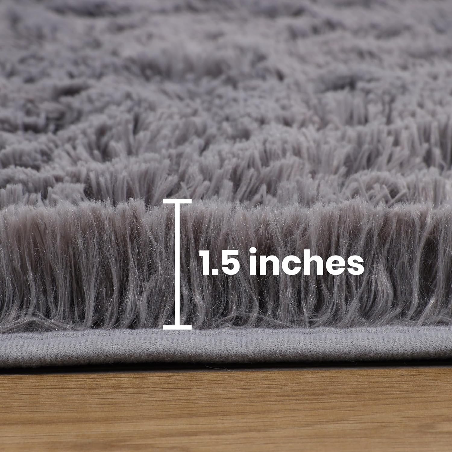 Aspire Homeware Rugs Living Room 120 x 170 - Grey Fluffy Area Rugs for Bedroom S...