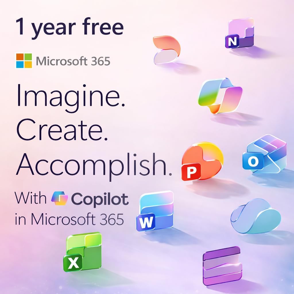 HP Business Laptop with Microsoft Office 365, 8GB RAM, 1TB OneDrive and 64GB SSD...