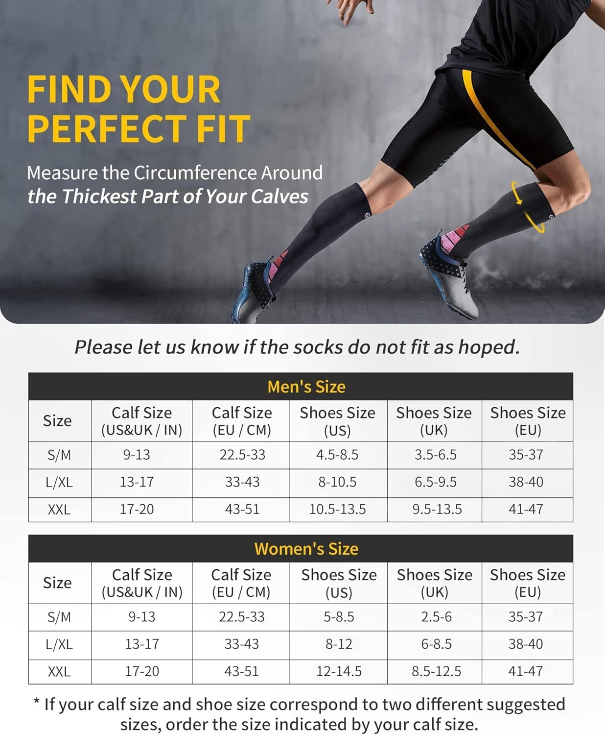 CAMBIVO Compression Socks for Women & Men 2 Pairs, Flight Socks Compression Stoc...