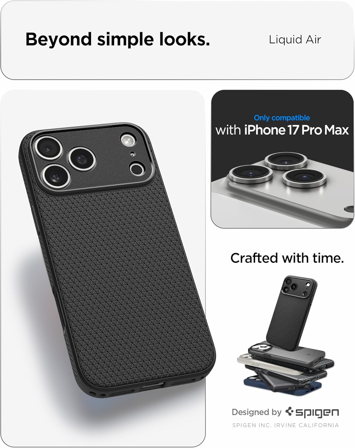 Spigen Liquid Air Phone Case Compatible with iPhon...