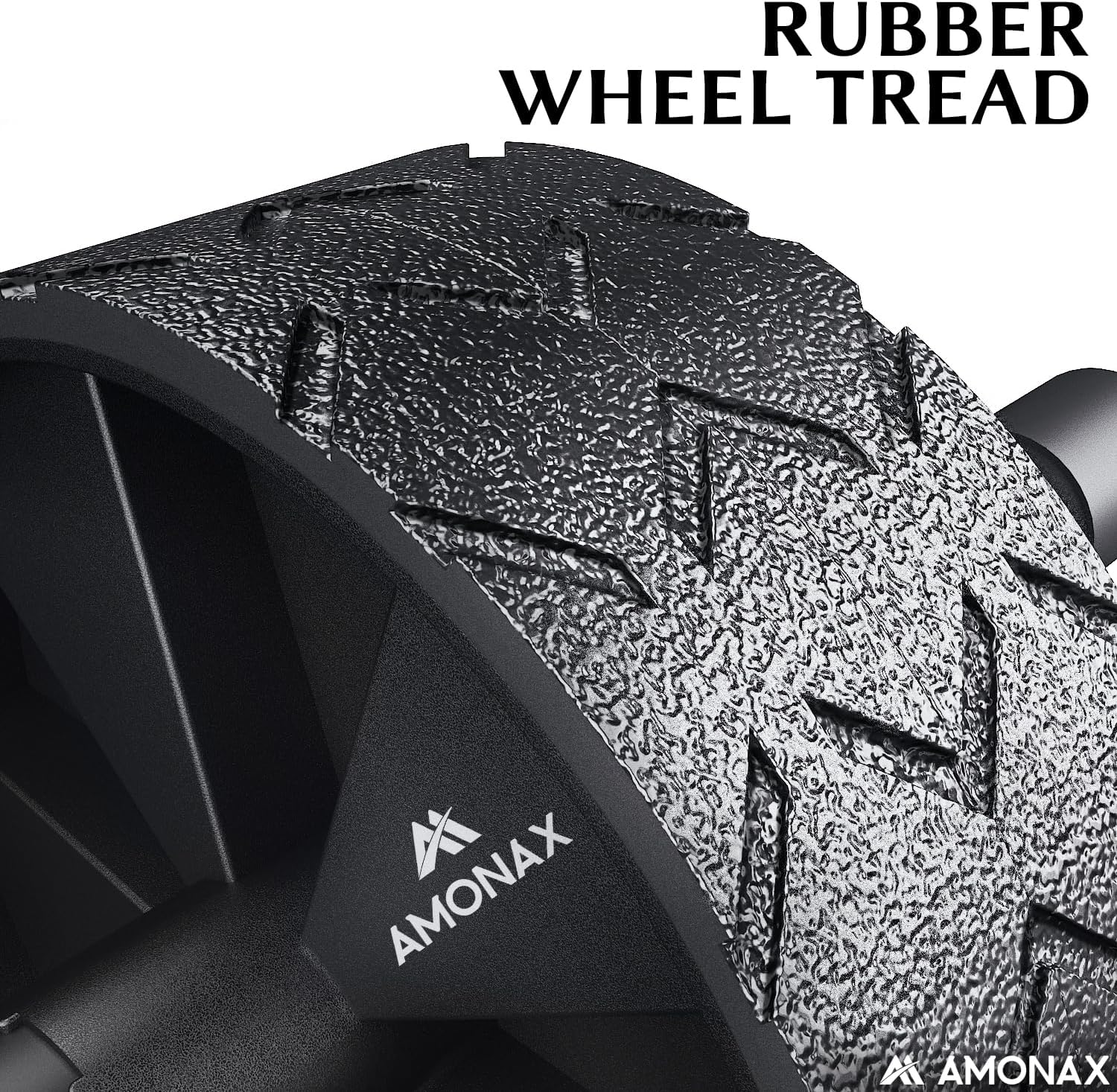 Amonax Convertible Ab Wheel Roller with Large Knee Mat for Core Abs Rollout Exer...