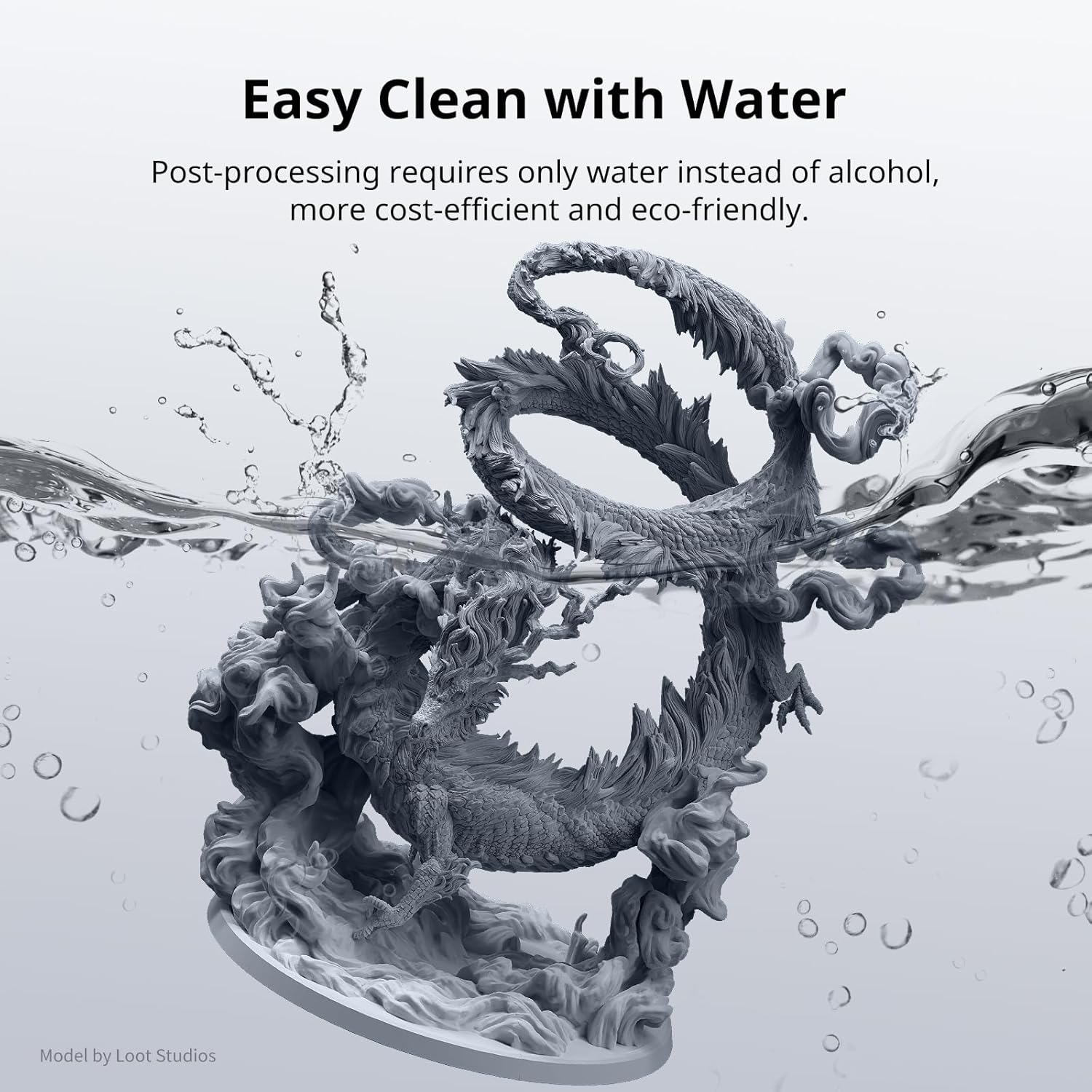 ANYCUBIC Water Washable 3D Printer Resin 2.0 with Easy Post-Processing, High Pre...