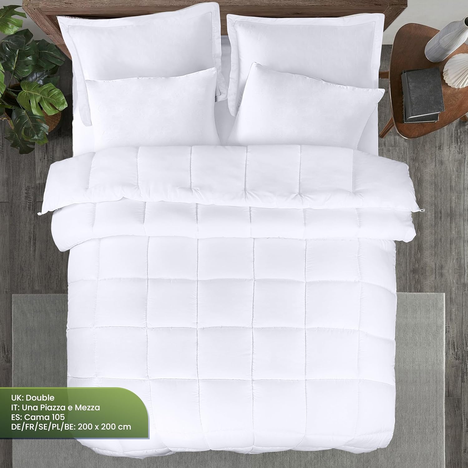 Utopia Bedding Duvet Double,10.5 Tog coverless Duvet with Corner Tabs, Box Stitc...