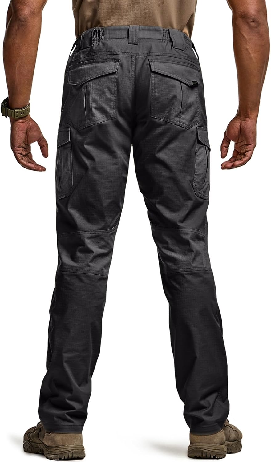 High-Quality CQR Men's Flex Ripstop Tactical Pants, Special Water Resistant Stre...