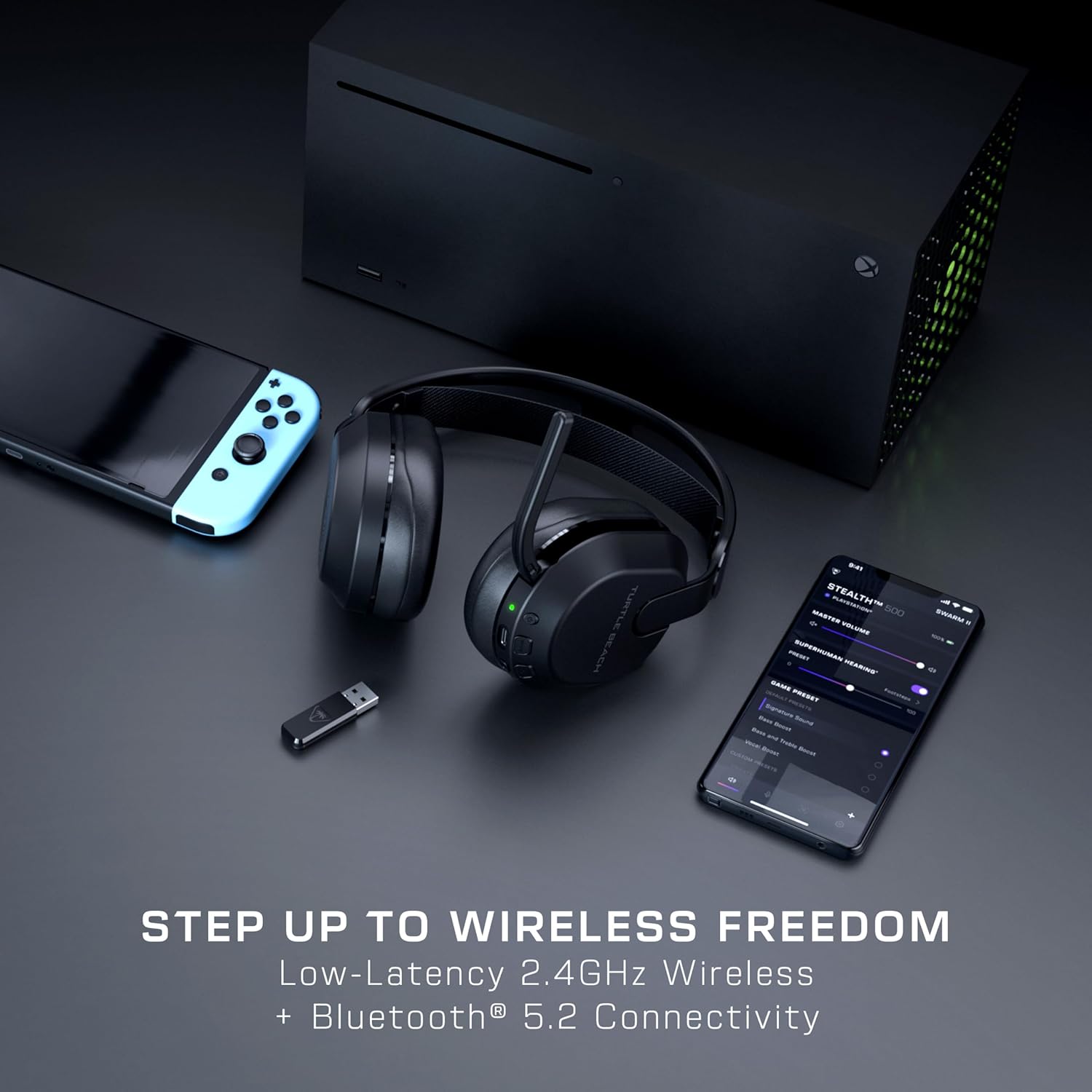 Turtle Beach Stealth 500 Black Xbox Wireless Gaming Headset with up to 40hr Batt...