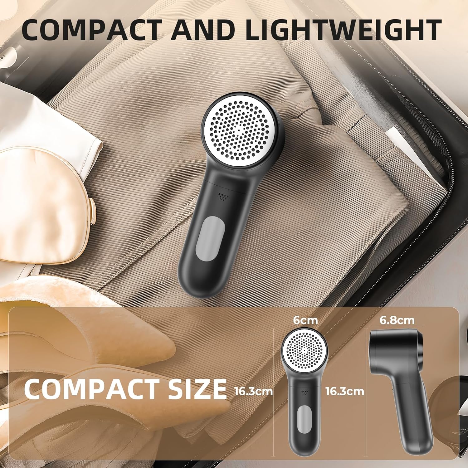 High-Quality Rechargeable Lint Remover, Efficient Bobble Remover for Clothes, Ad...