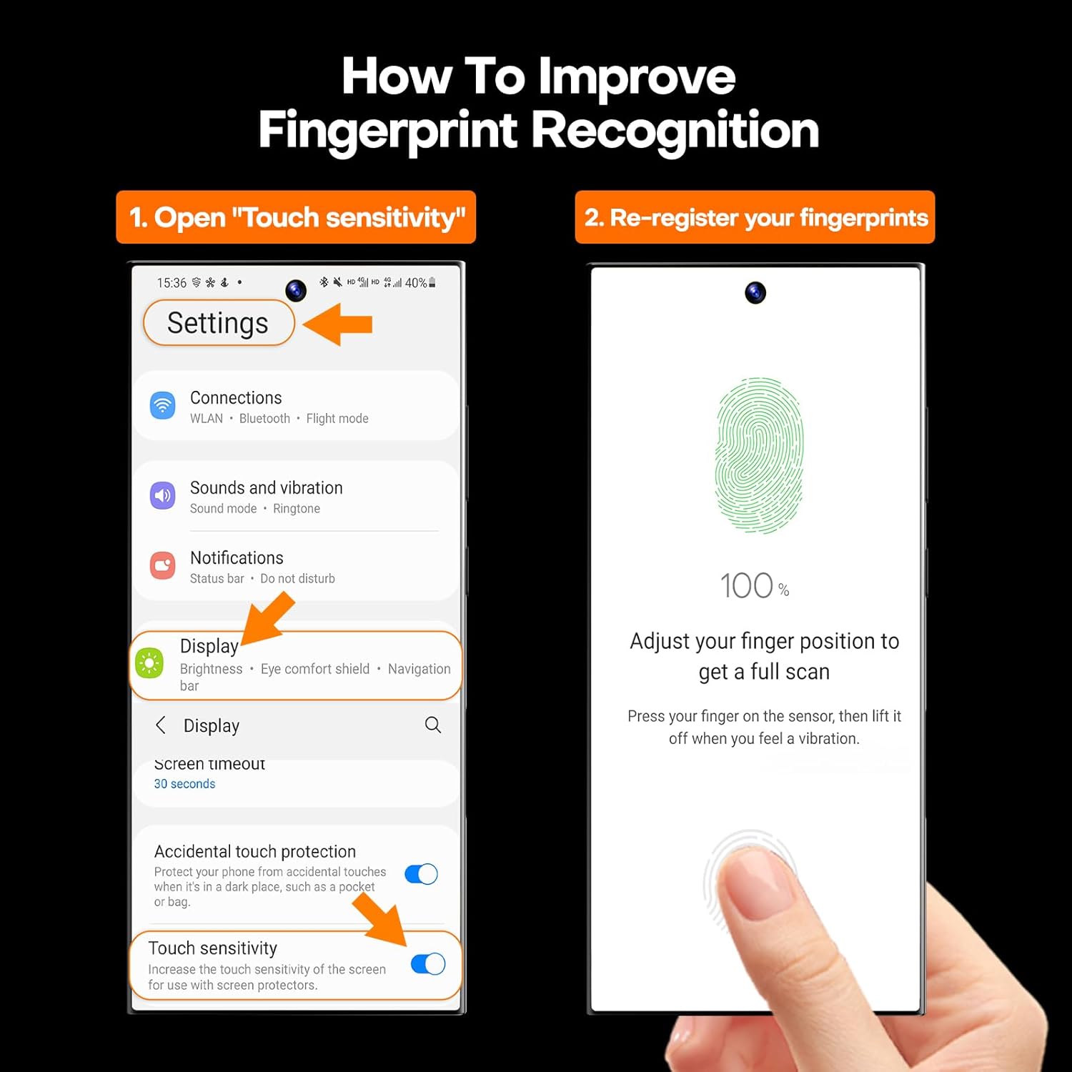 LϟK 3 in 1 for Samsung Galaxy S24 Ultra Screen Protector, 2 Pack HD Tempered Gla...