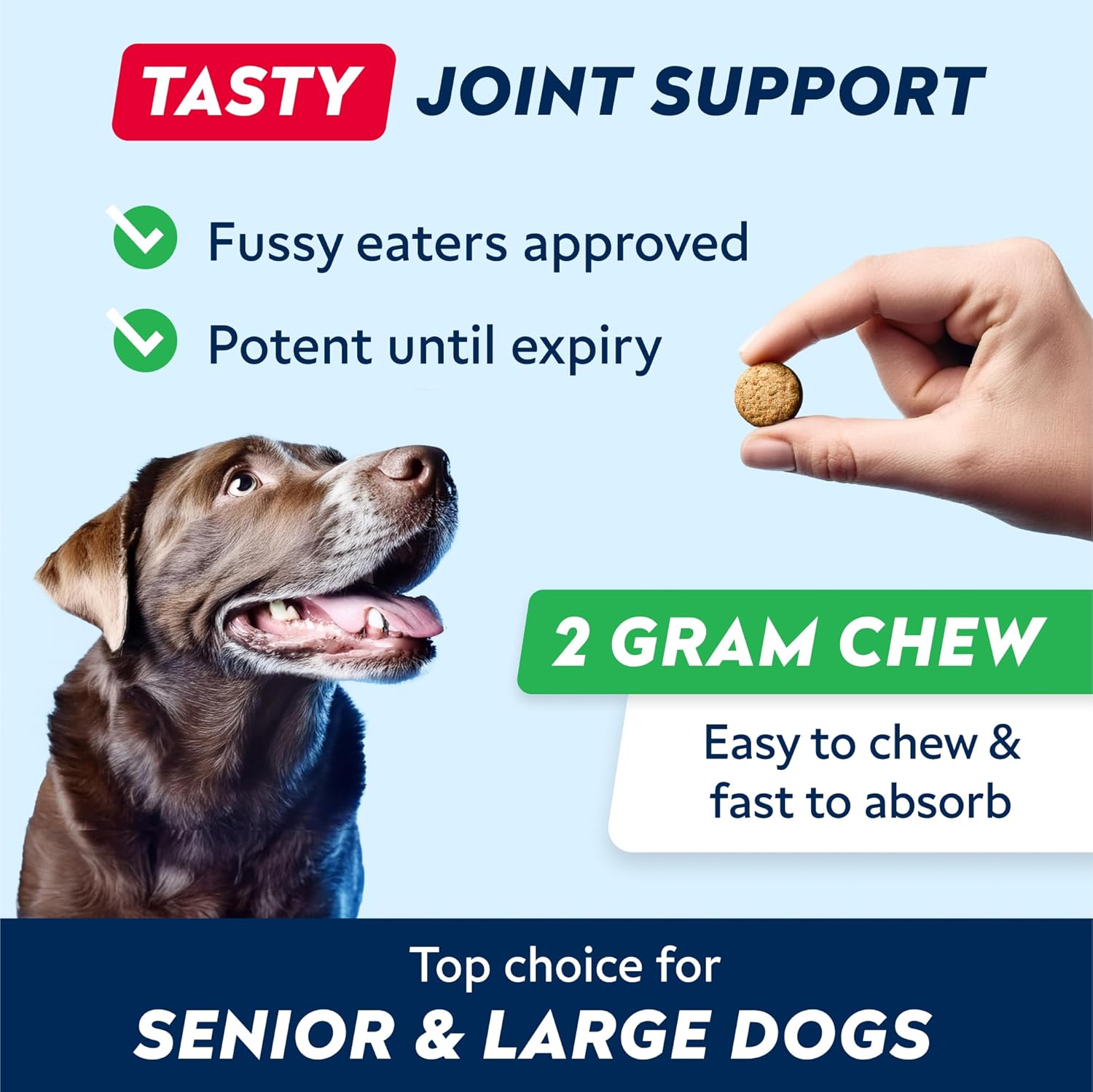 STRELLALAB – Treats Over Tablets! Advanced Dog Joint Supplement Chews – Hip & Jo...