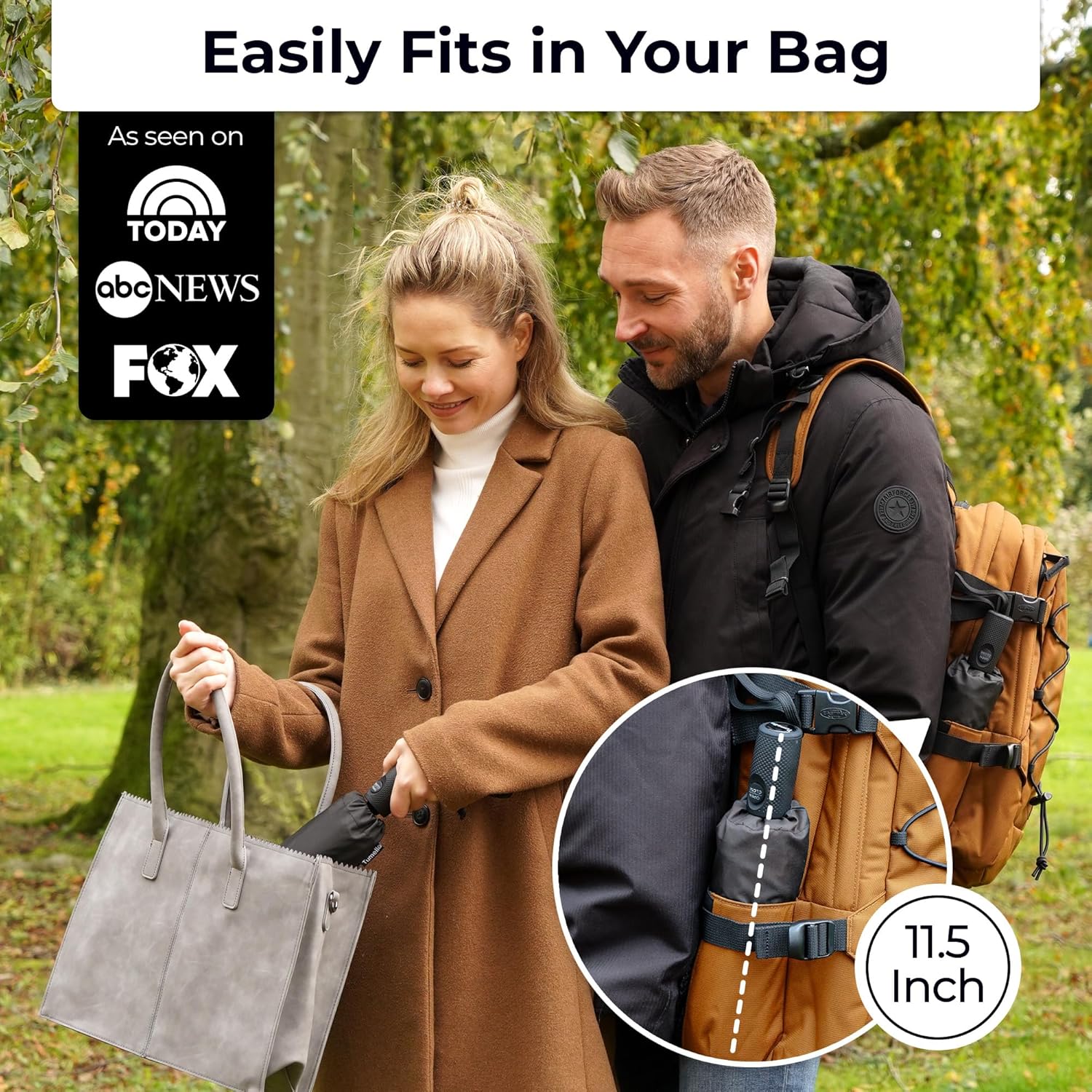 TUMELLA Strongest Windproof Travel Umbrella (Compa...