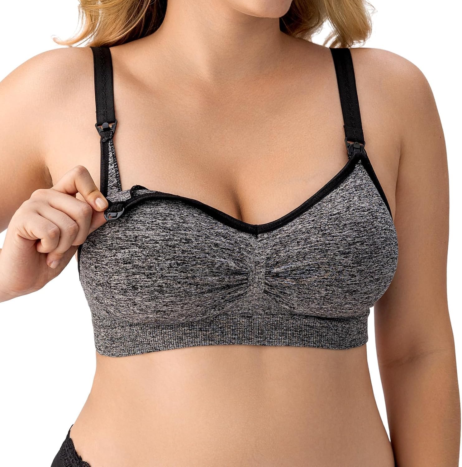 HBselect 3 Pack Women’s Nursing Bra Wireless Seamless Maternity Bra Breastfeedin...