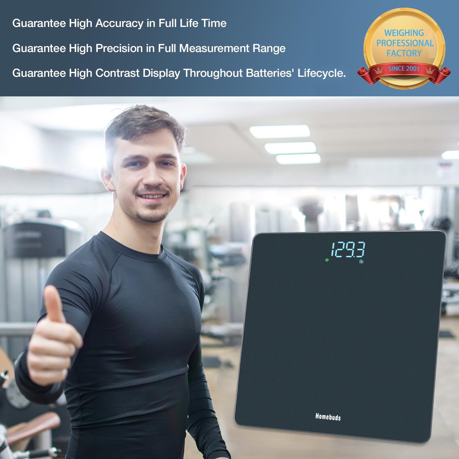 Homebuds Bathroom Scales for Body Weight, Precision 0.1lb by Our Professional Fa...