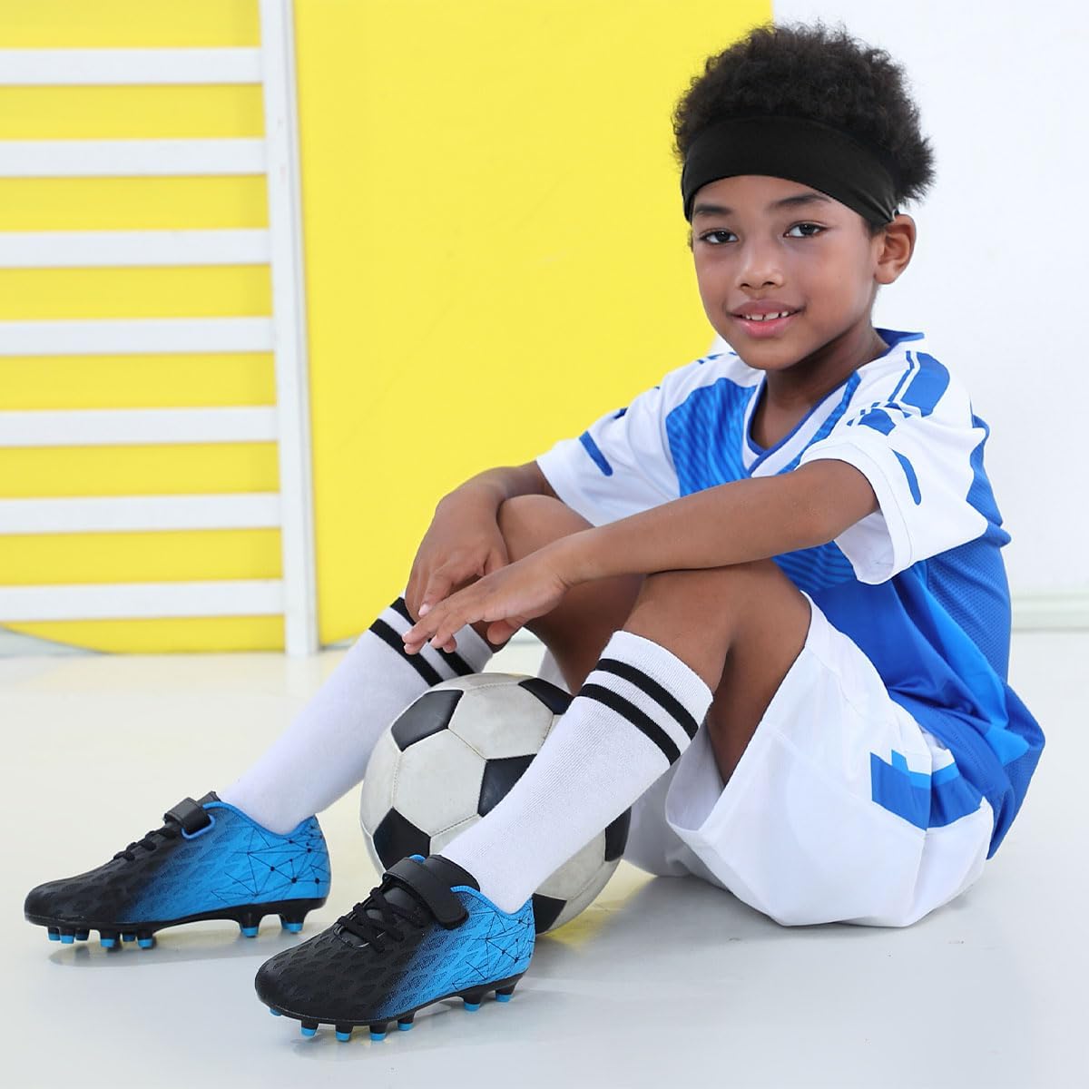Brooman Kids Soccer Cleats, Special Firm Ground Soccer Shoes for Boys and Girls,...