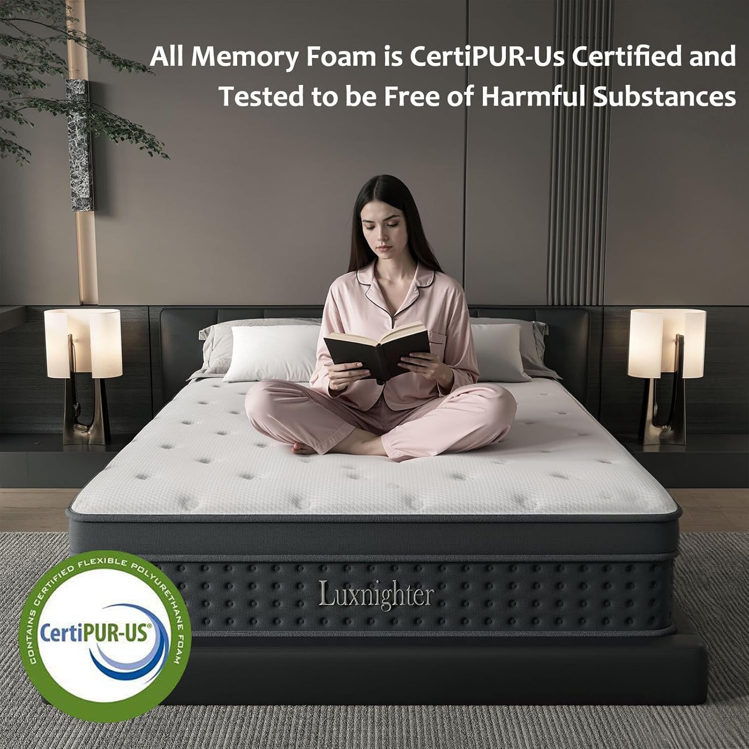 King Size Mattress, 12 Inch King Mattress in a Box, Cooling Matress with Memory...