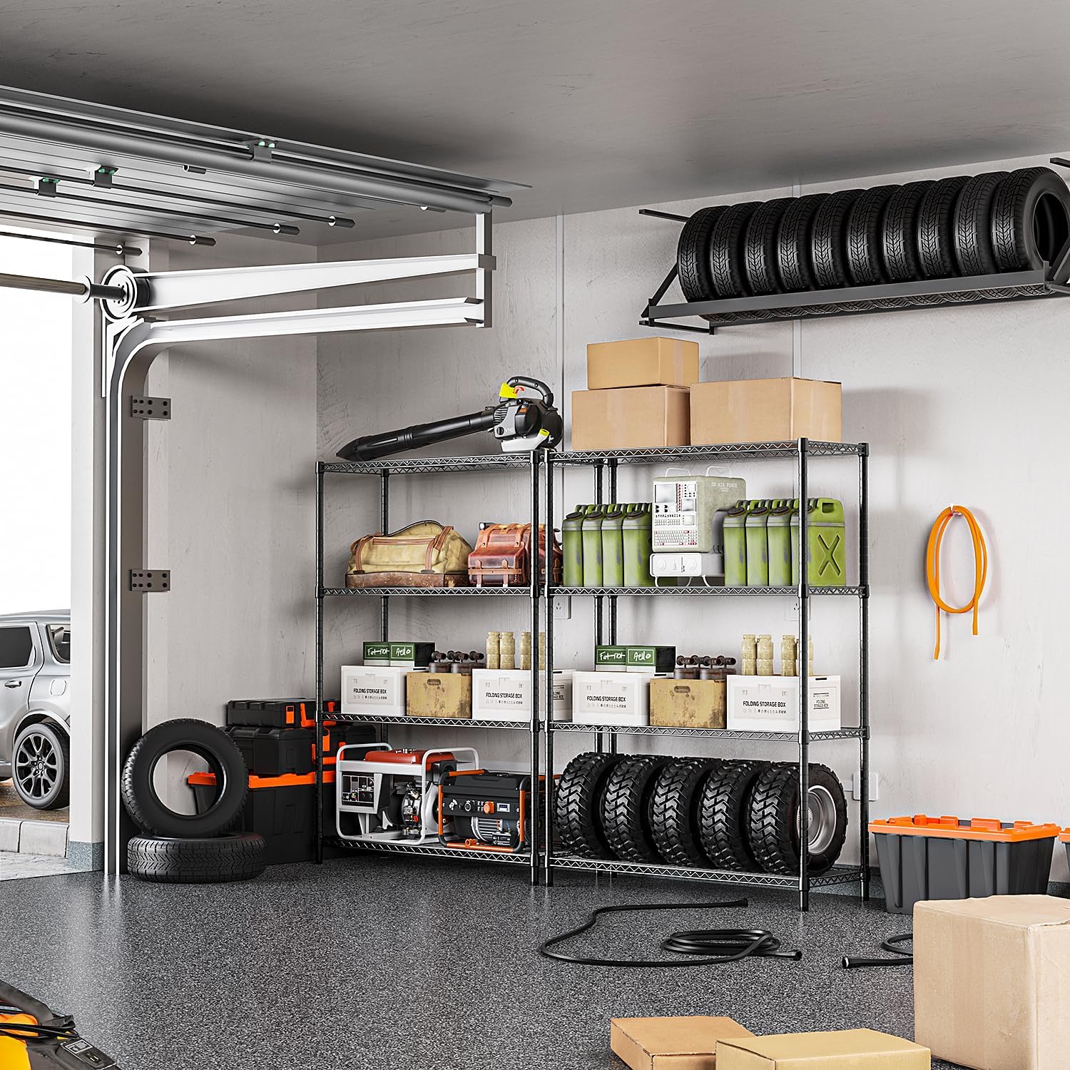 IZEUK Heavy Duty Metal Shelving, Special Storage Shelves for Garage, Innovative...