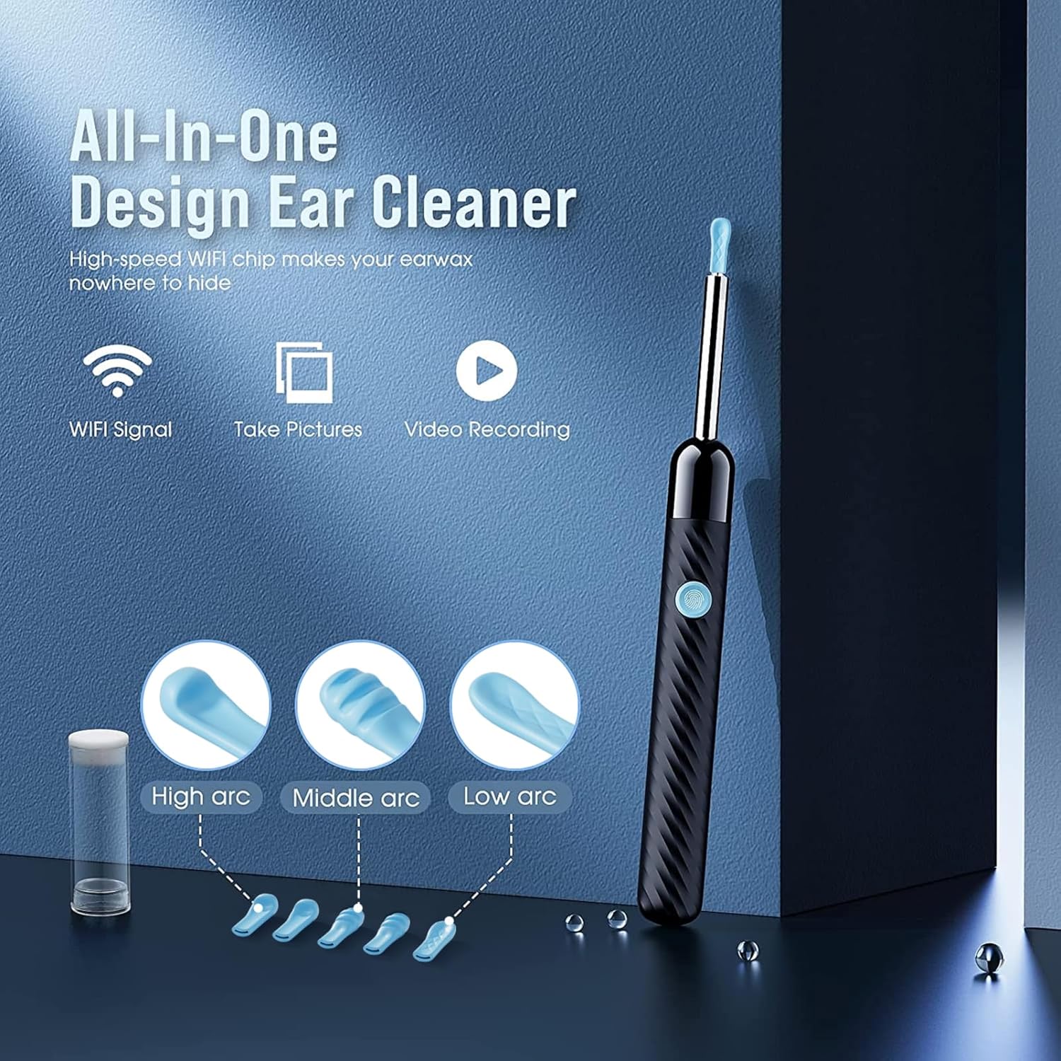 LEIPUT Ear Wax Removal - Earwax Remover Tool with 8 Pcs Ear Set - Ear Canal Clea...