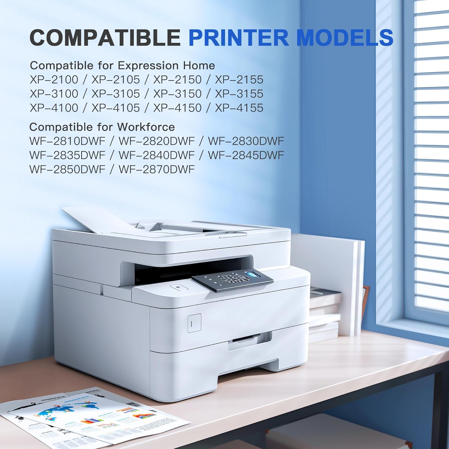Compatible with Epson 603 603 XL Ink Cartridges Multipack for Expression Home XP...