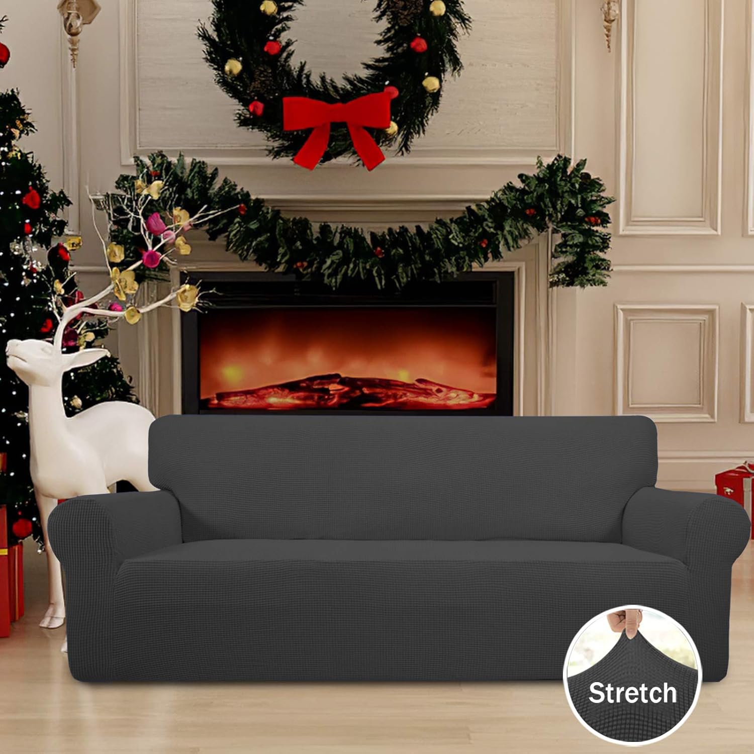 Easy-Going Stretch Sofa Slipcover 1-Piece Sofa Cover Furniture Protector Couch S...