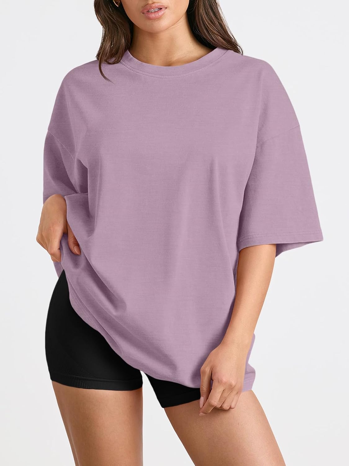 Trendy Queen Womens Oversized Summer T Shirts Plus Size Spring Cute Casual Tops...