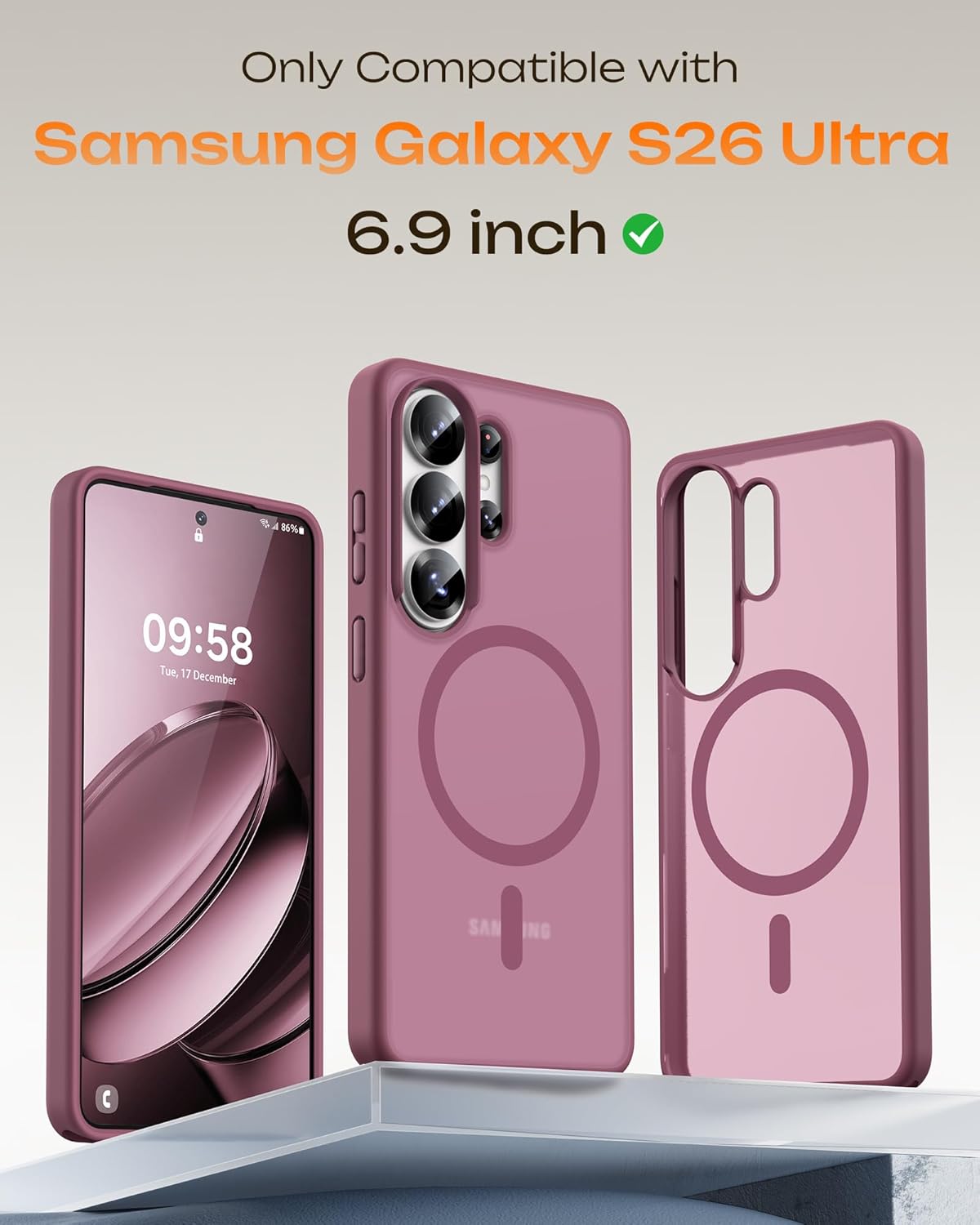 Premium TOCOL Magnetic for Samsung Galaxy S26 Ultra Case, Special Fit for MagSaf...