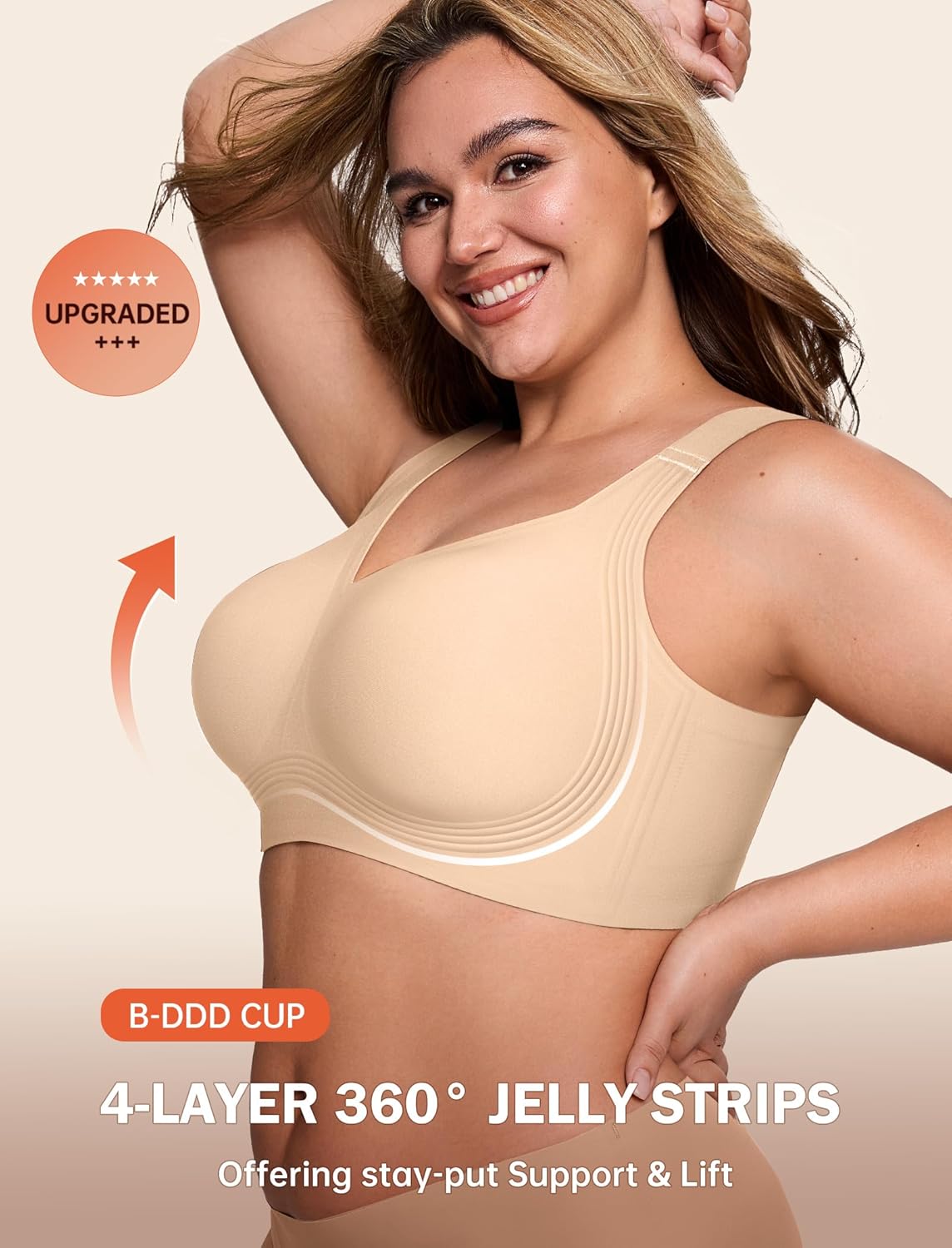 LetsJoli Bras, Special Supportive Push Up Bra for Women, Innovative Wireless Bra...