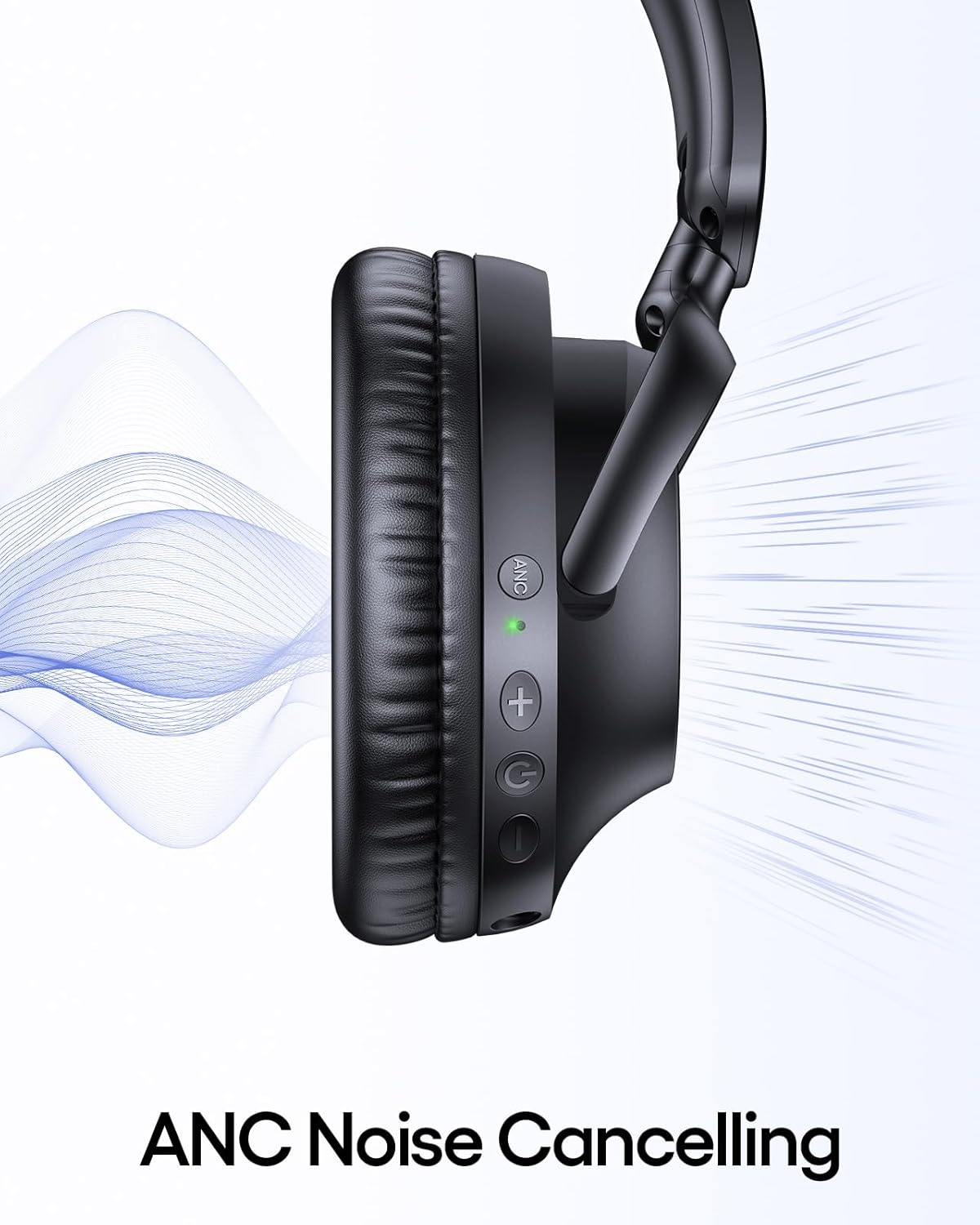 TAGRY Hybrid Active Noise Cancelling Headphones 100H Playtime Wireless Over Ear...