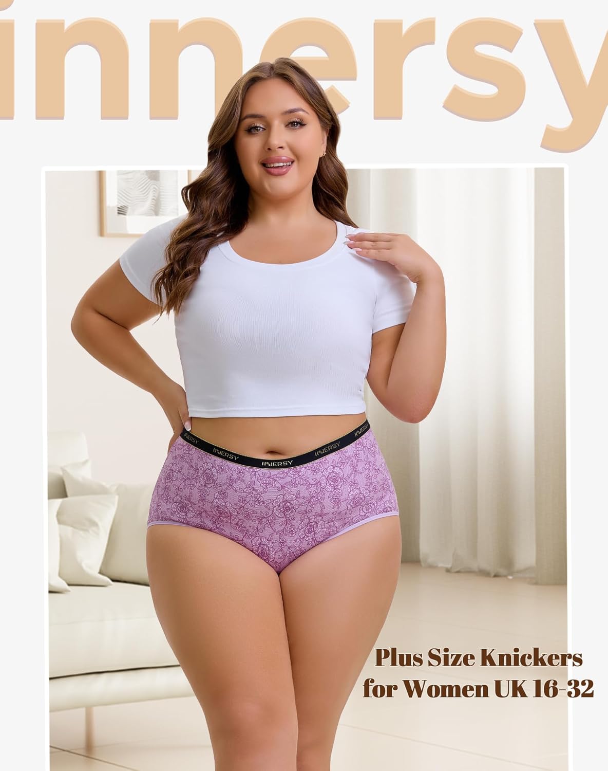 INNERSY Women's Maxi Briefs, High-Quality Ladies Cotton Underwear, Special High...