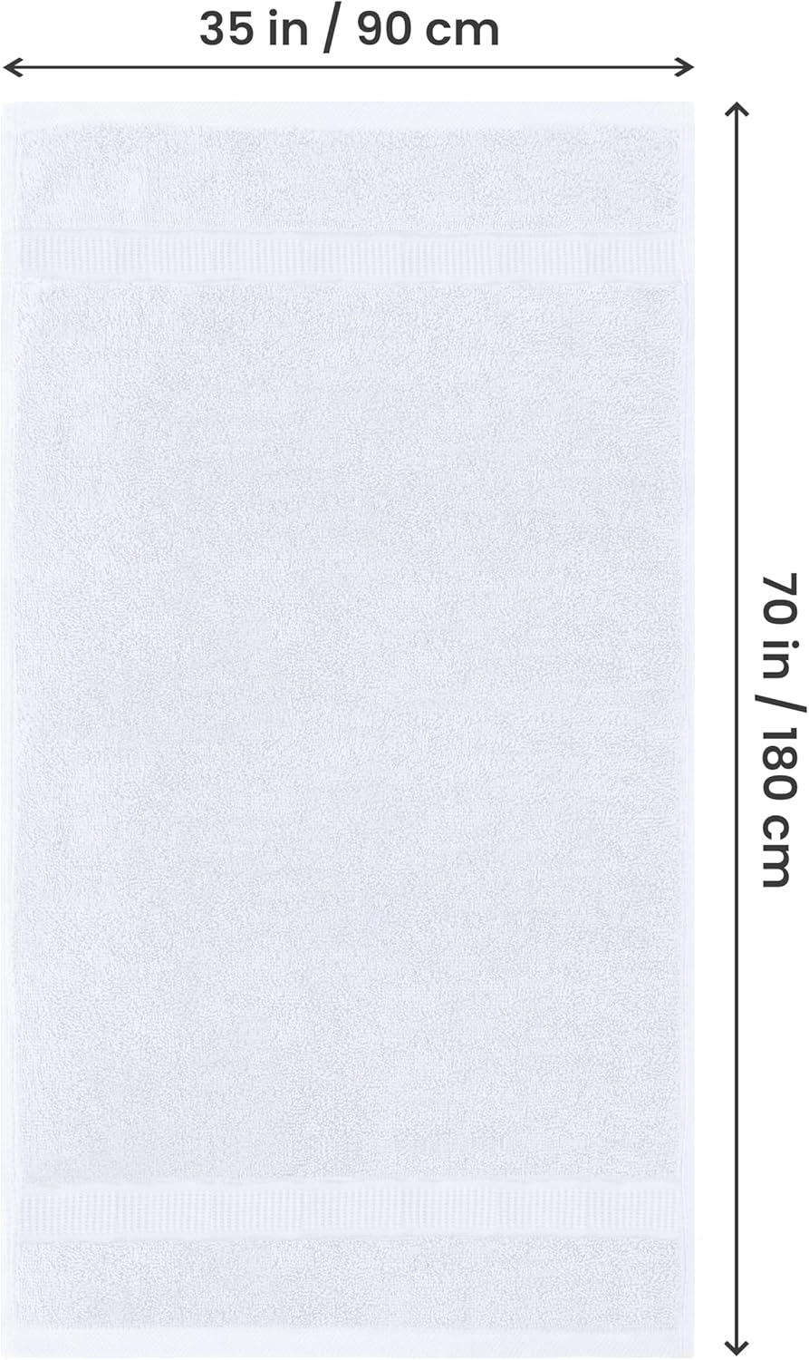 Utopia Towels - Premium Jumbo Bath Sheet (90 x 180 cm, 2 Pack) - 100% Ring Spun...