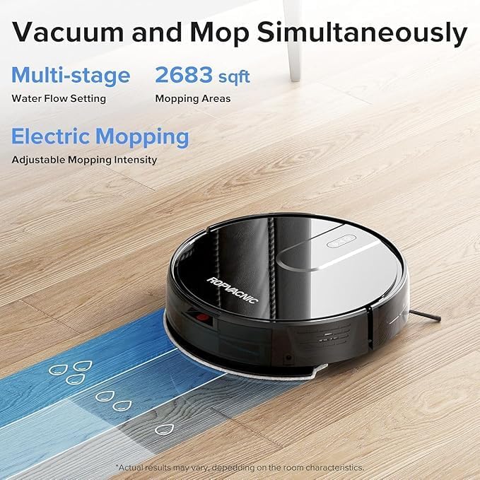 High-Performance ROPVACNIC Robot Vacuum, Advanced Robot Vacuum Cleaner and Mop C...