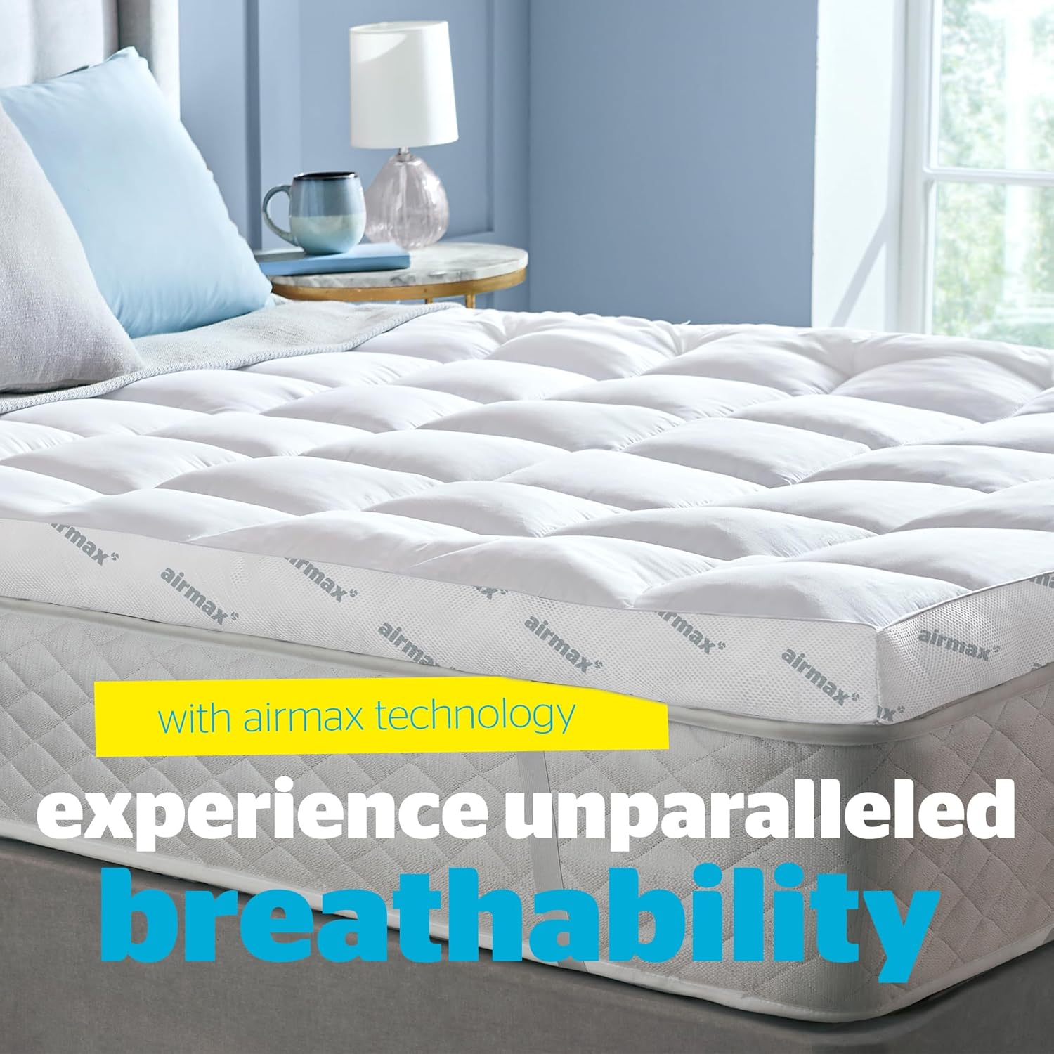 Silentnight Airmax 1000 Mattress Topper, Special Mattress Enhancer with Extra Th...