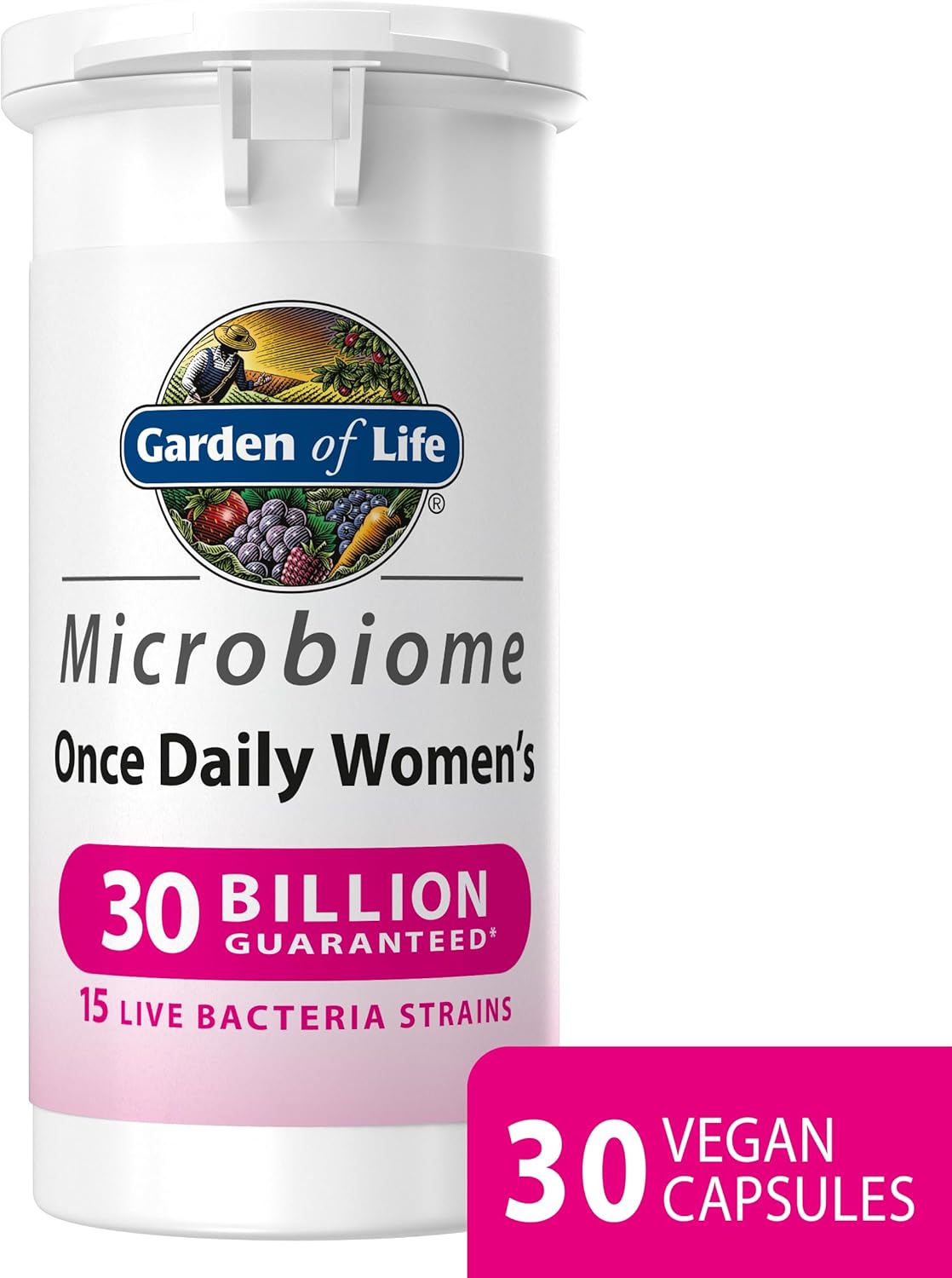 Garden of Life Microbiome Probiotics Once Daily Women's Supplements | 30 Capsule...