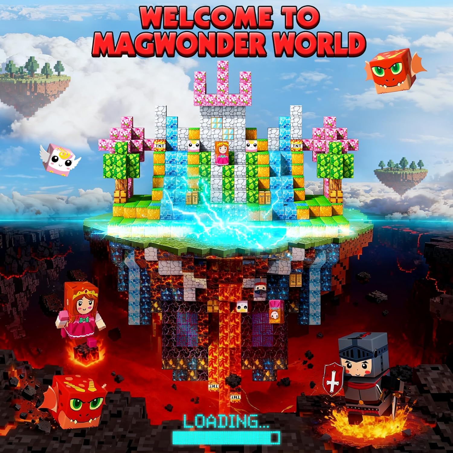 Unique COOLJOYA Magnetic Blocks, High-Quality Magnetic Building Toys with 300PCS...