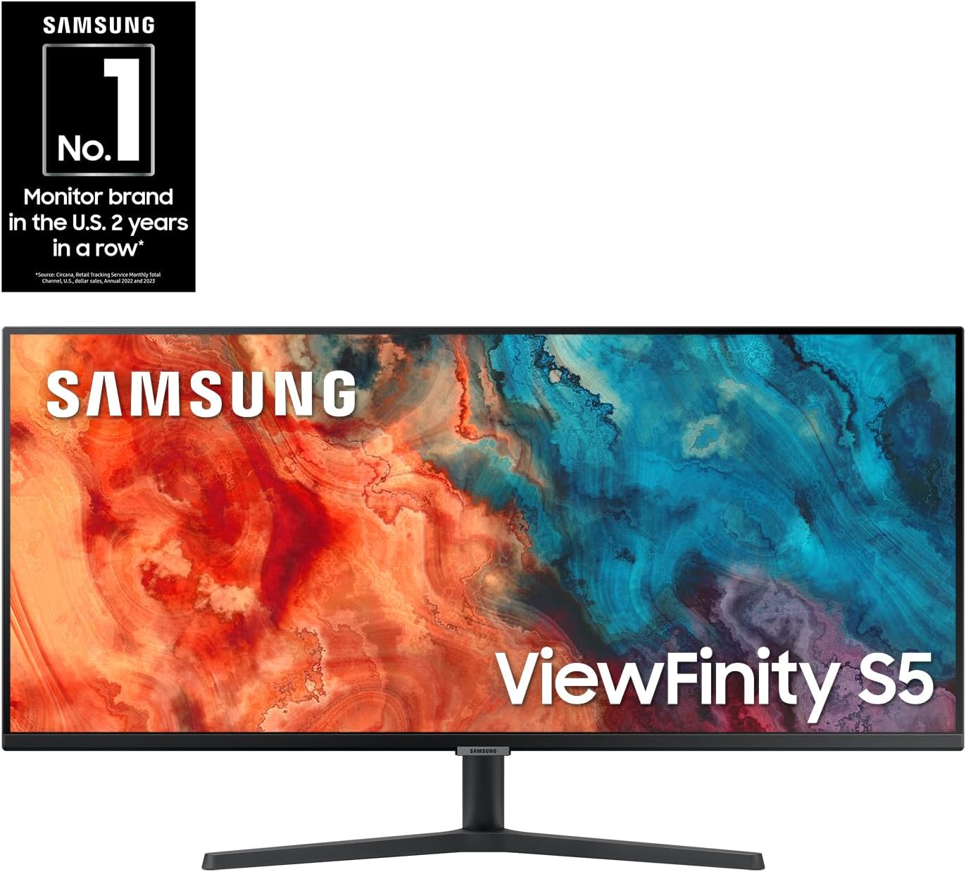 Samsung 34" ViewFinity S50GC Series Ultrawide QHD Monitor, 100Hz, 5ms, HDR10, AM...