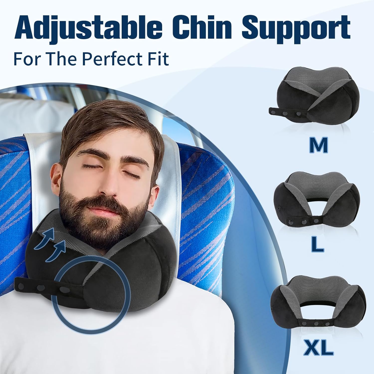 Cirorld Travel Pillow for Airplane, Neck Pillow for Travel, Memory Foam Travel N...