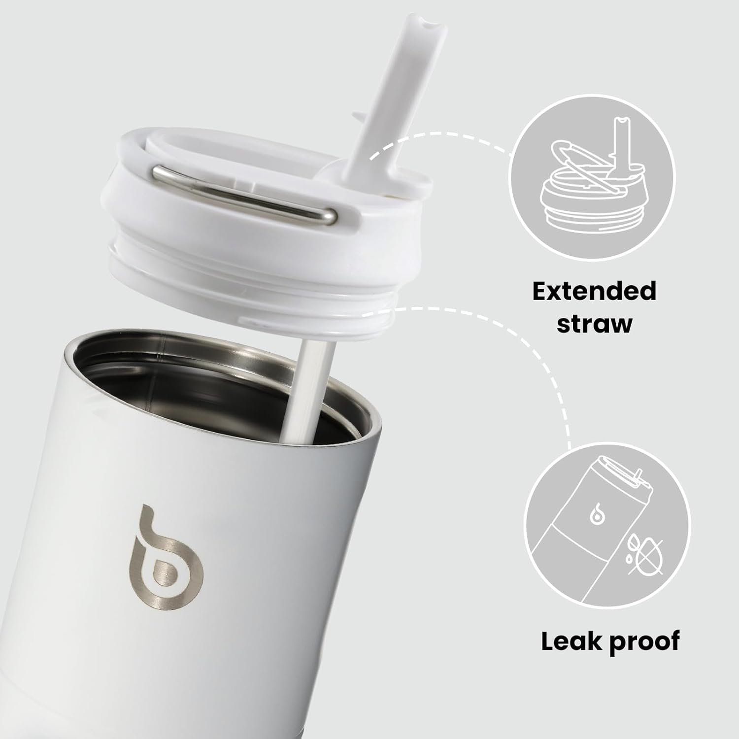 Bottle Bottle Stainless Steel Water Bottle 700ml with Straw and Lid Sports Insul...