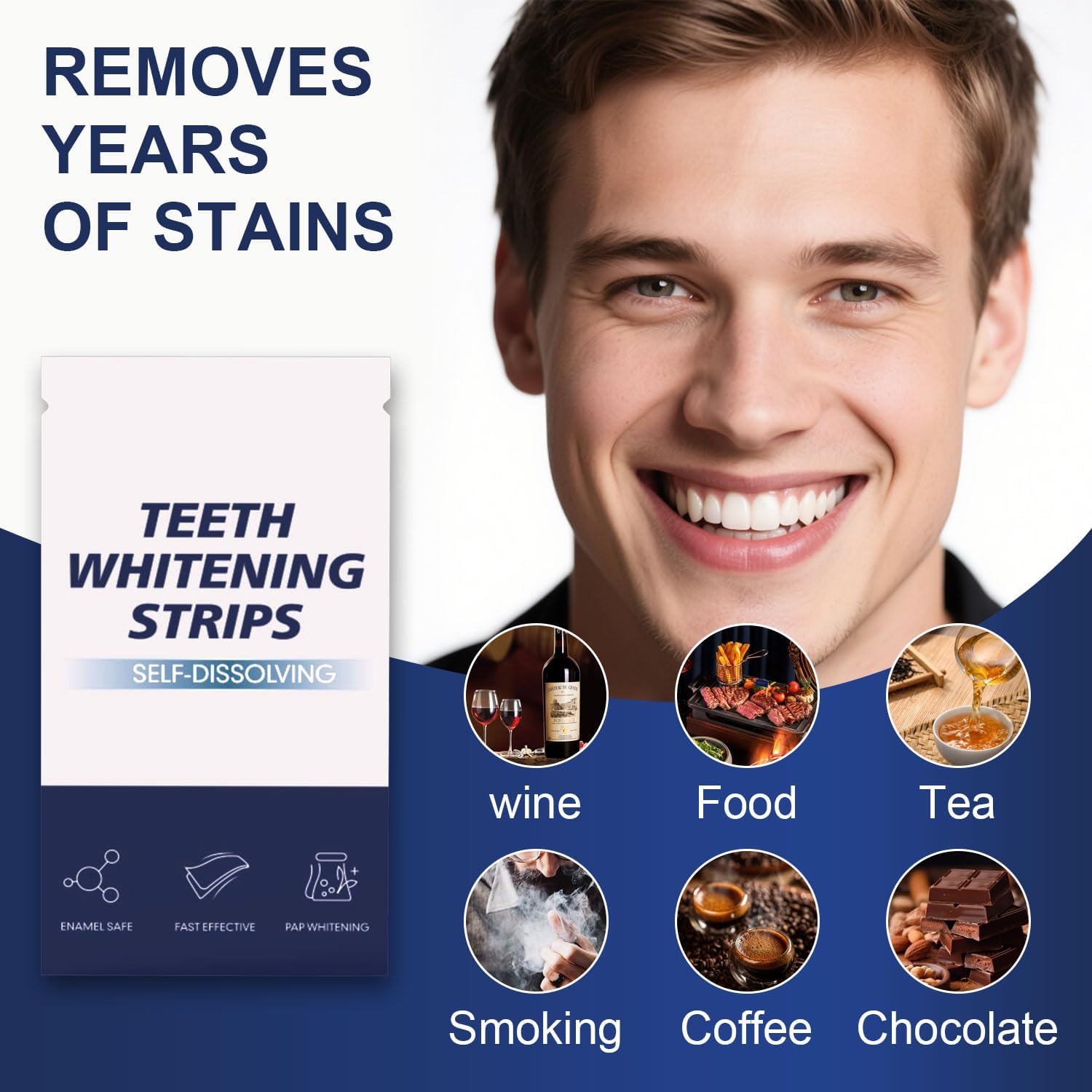 Raycean Teeth Whitening Strips, 28 Strips (14-Day Treatment) – Whitening Strip f...