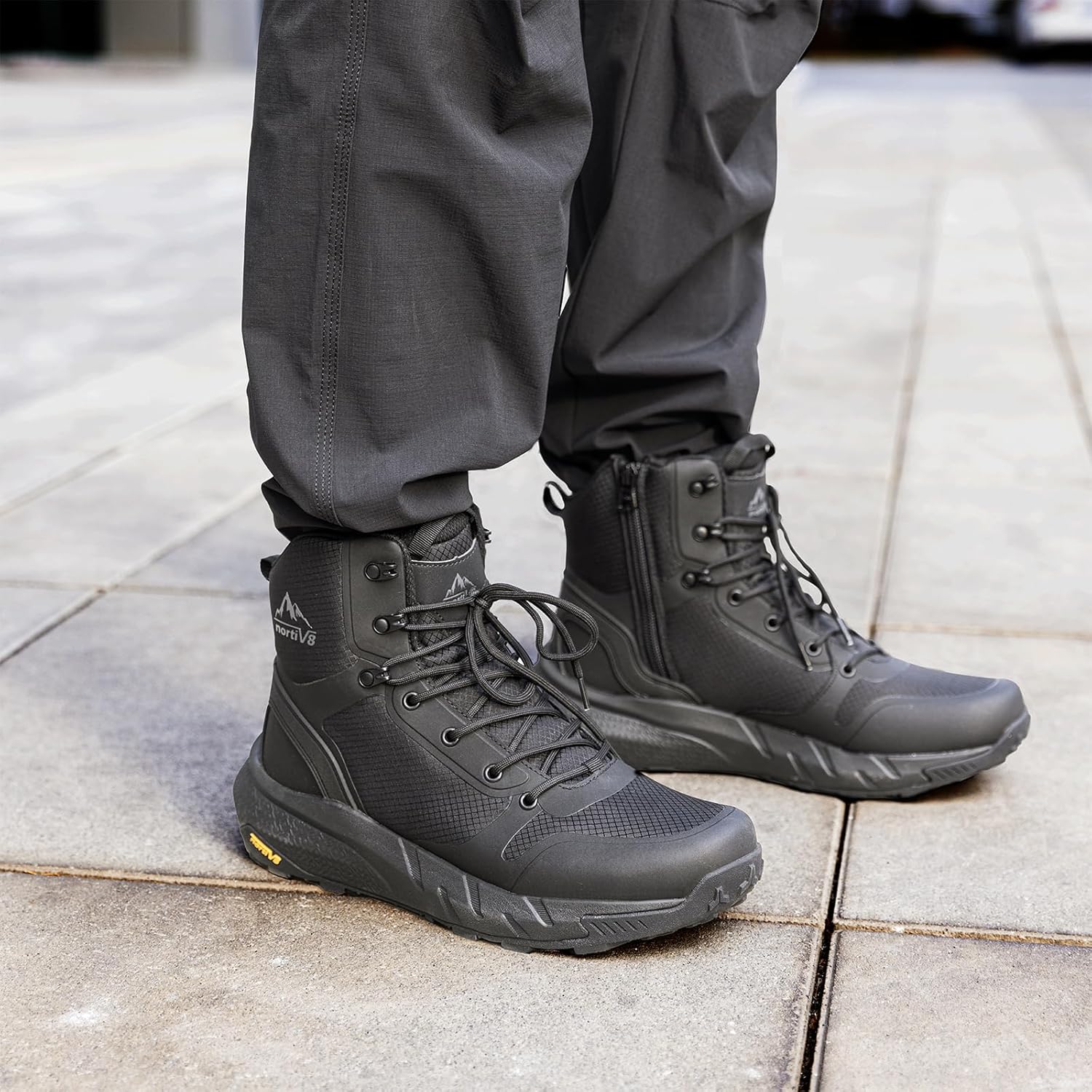 NORTIV 8 Men's Military Tactical Boot Lightweight Comfortable Boots for Work All...