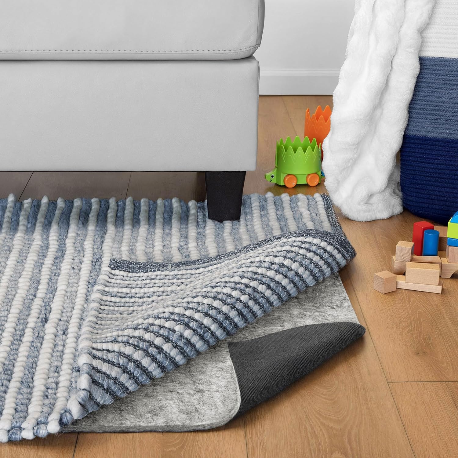 High-Quality RUGPADUSA Dual Surface Rug Pad, Best Felt Rubber Rug Cushion with N...