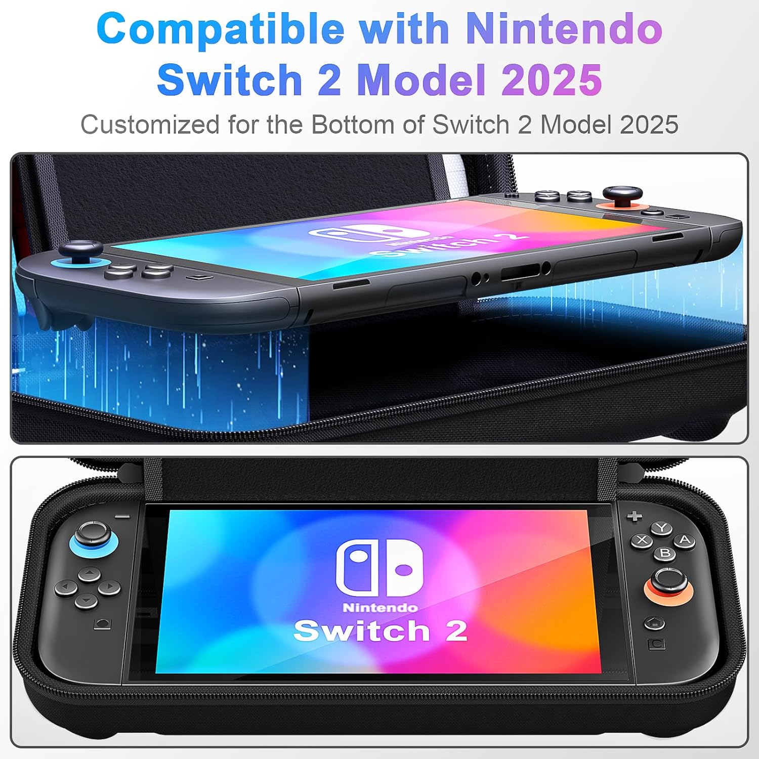 daydayup Switch 2 Carry Case Compatible with Nintendo Switch 2, with 24 Games Ca...