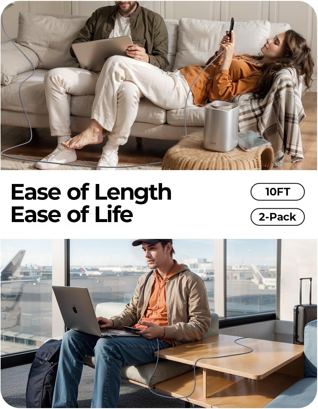 AINOPE USB C Charger Cable, Special Fast Charger Cable with 3.1A Charging Speed,...