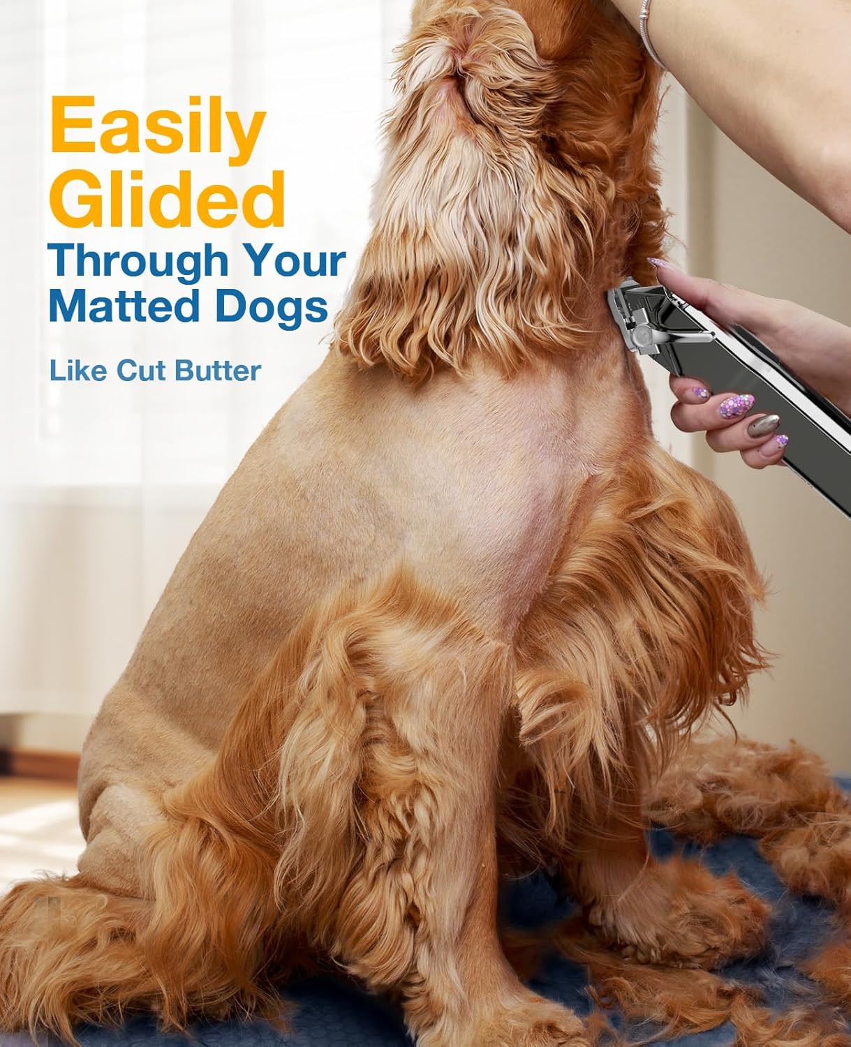 oneisall Dog Clippers for Grooming for Thick Heavy Coats/Low Noise Rechargeable...