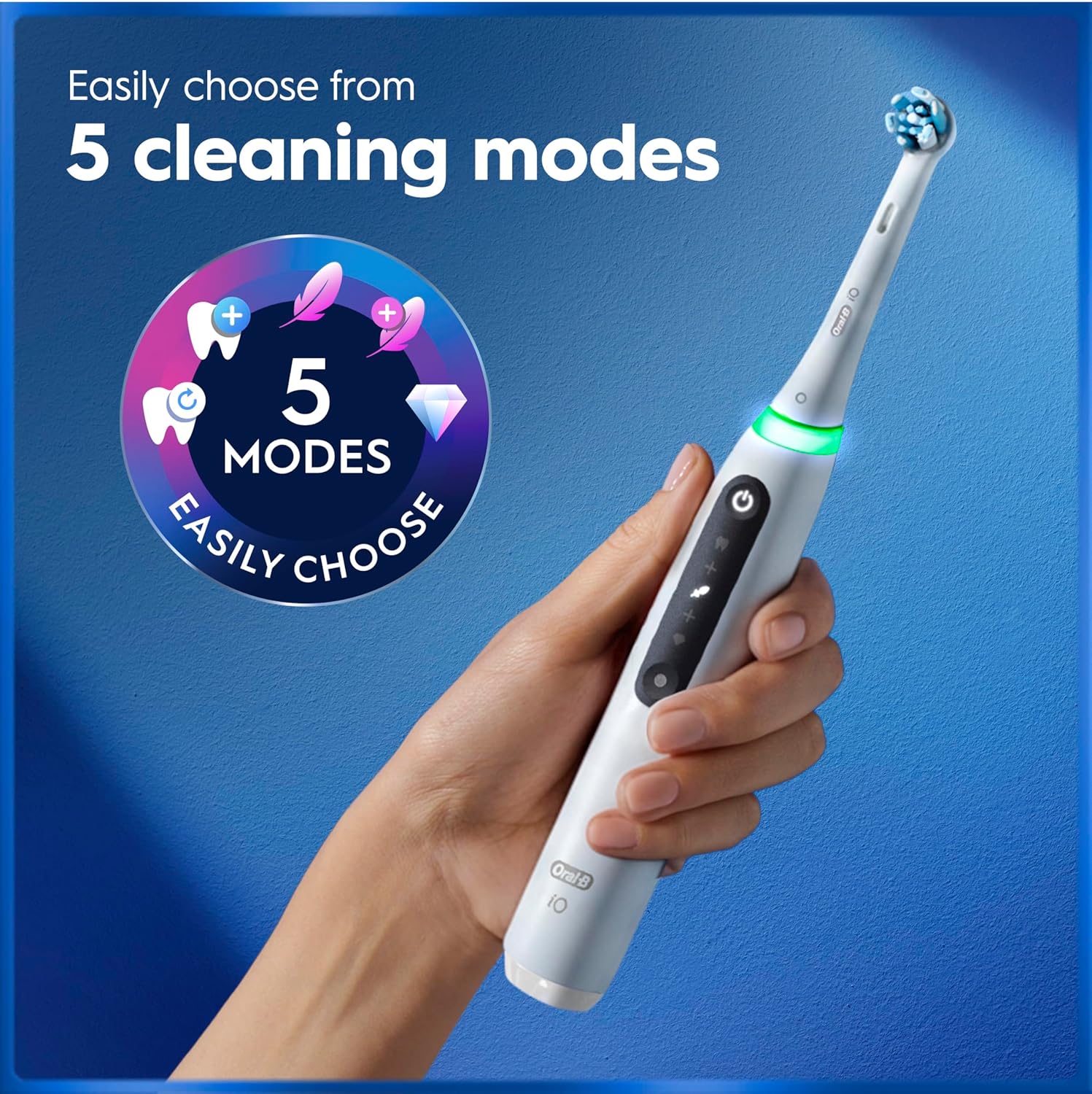 Oral-B iO5 Electric Toothbrushes For Adults,1 Toothbrush Head and Travel Case, 5...