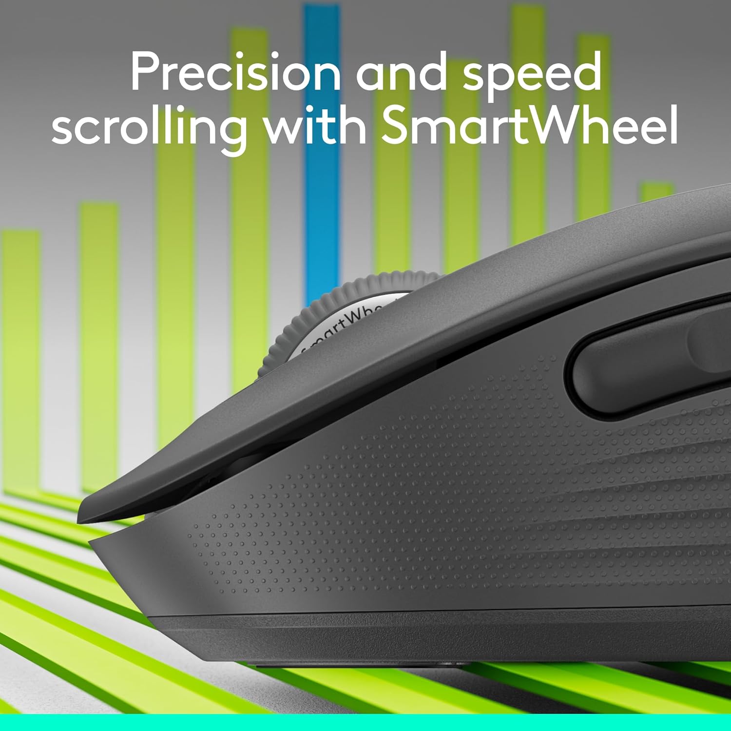 Logitech Signature M650 L Full Size Wireless Mouse - for Large Sized Hands, Sile...