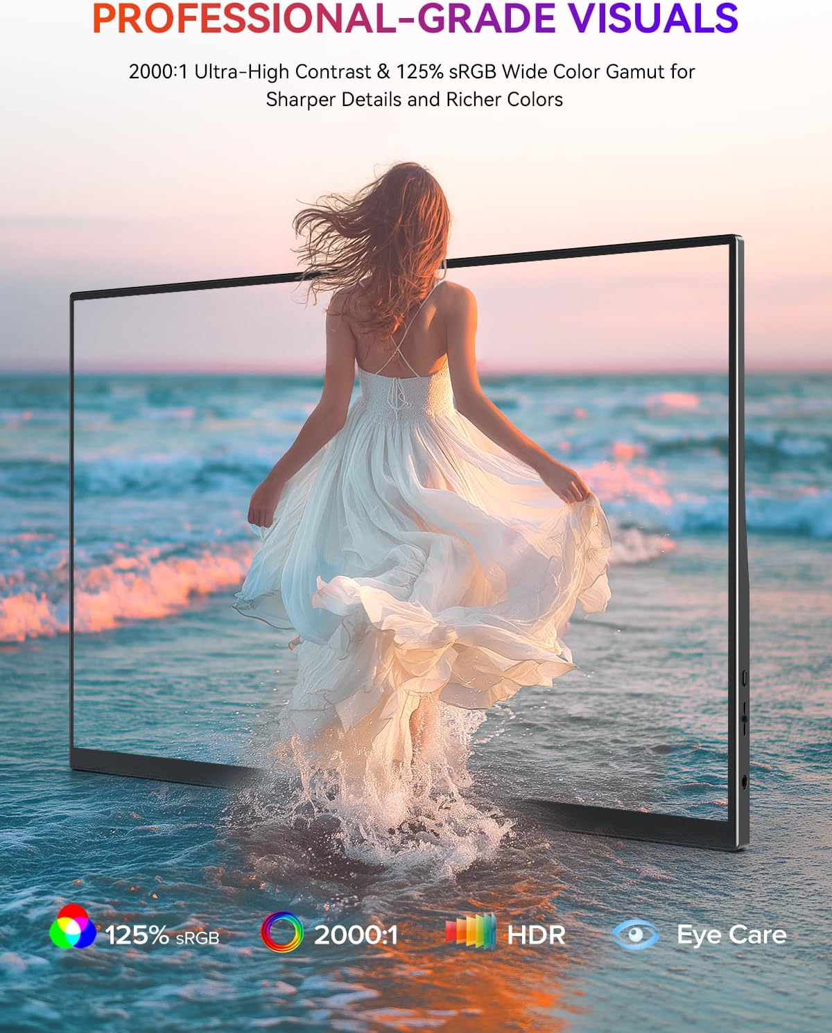 UPERFECT Portable Monitor, Special 15.6" 1080P FHD Travel Screen, High-Quality P...