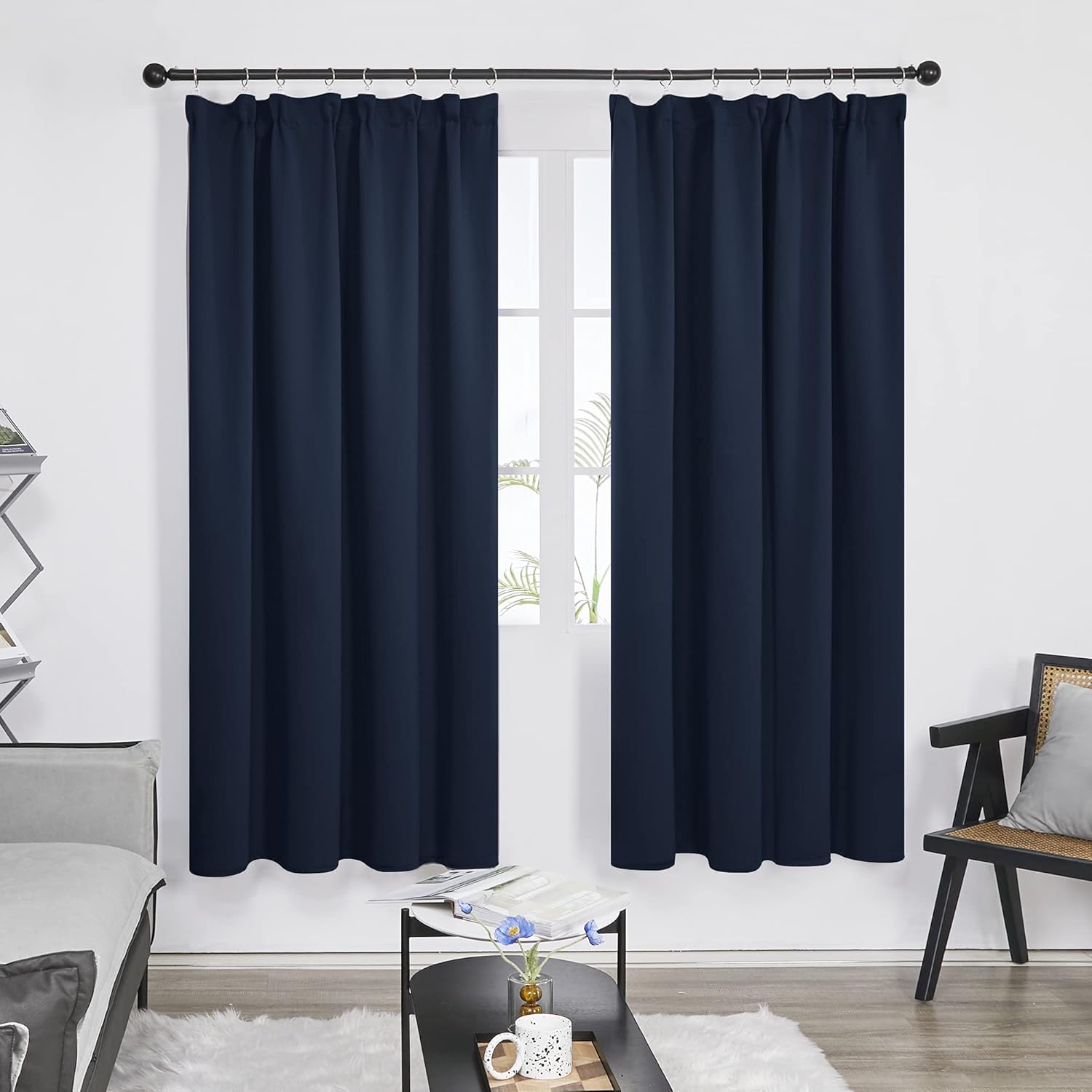 High-Quality Deconovo Blackout Curtains, Special Energy Saving Curtains for Bedr...
