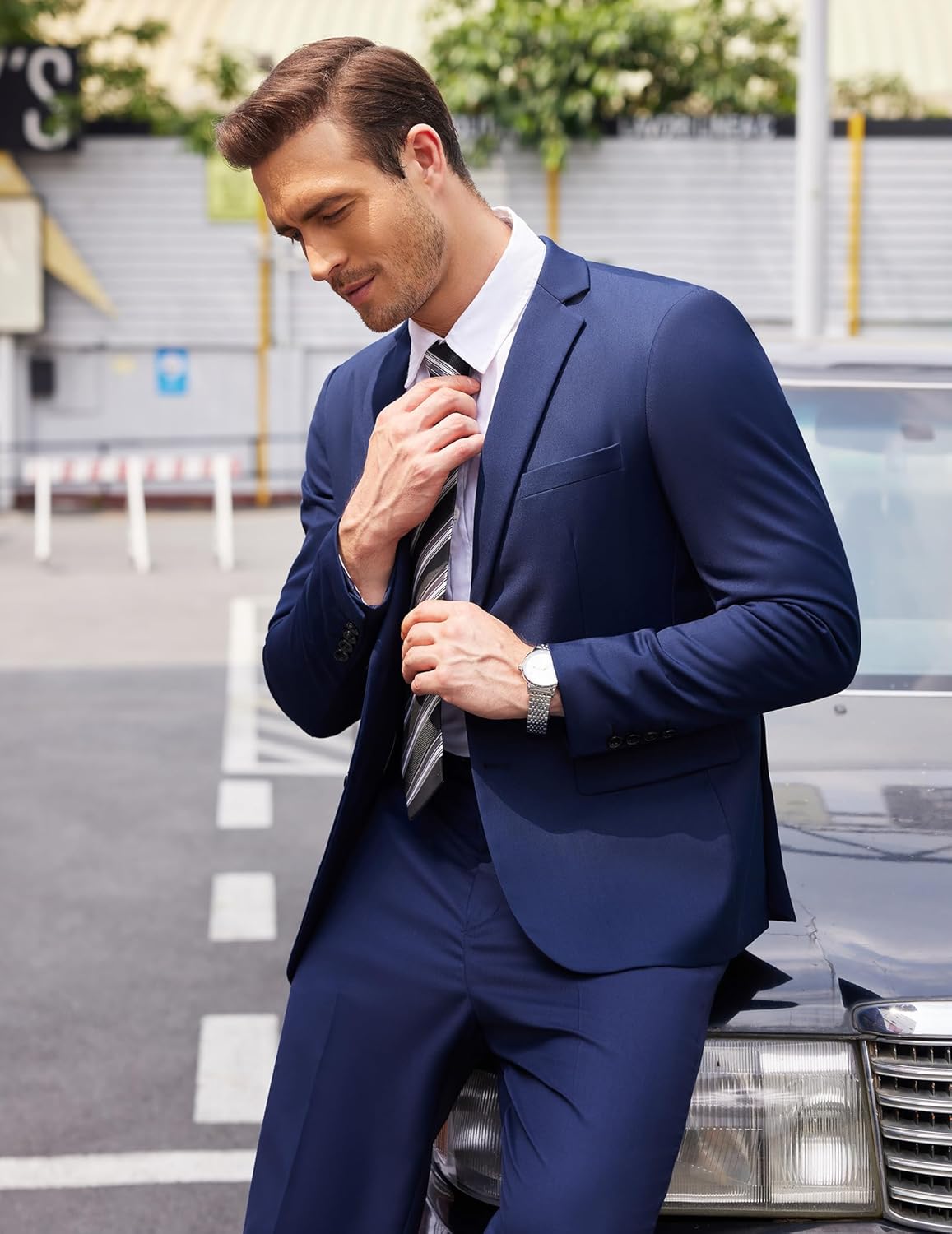 High-Quality COOFANDY Men's 2 Piece Suits, Classic Fit Style, Elegant Dress Suit...