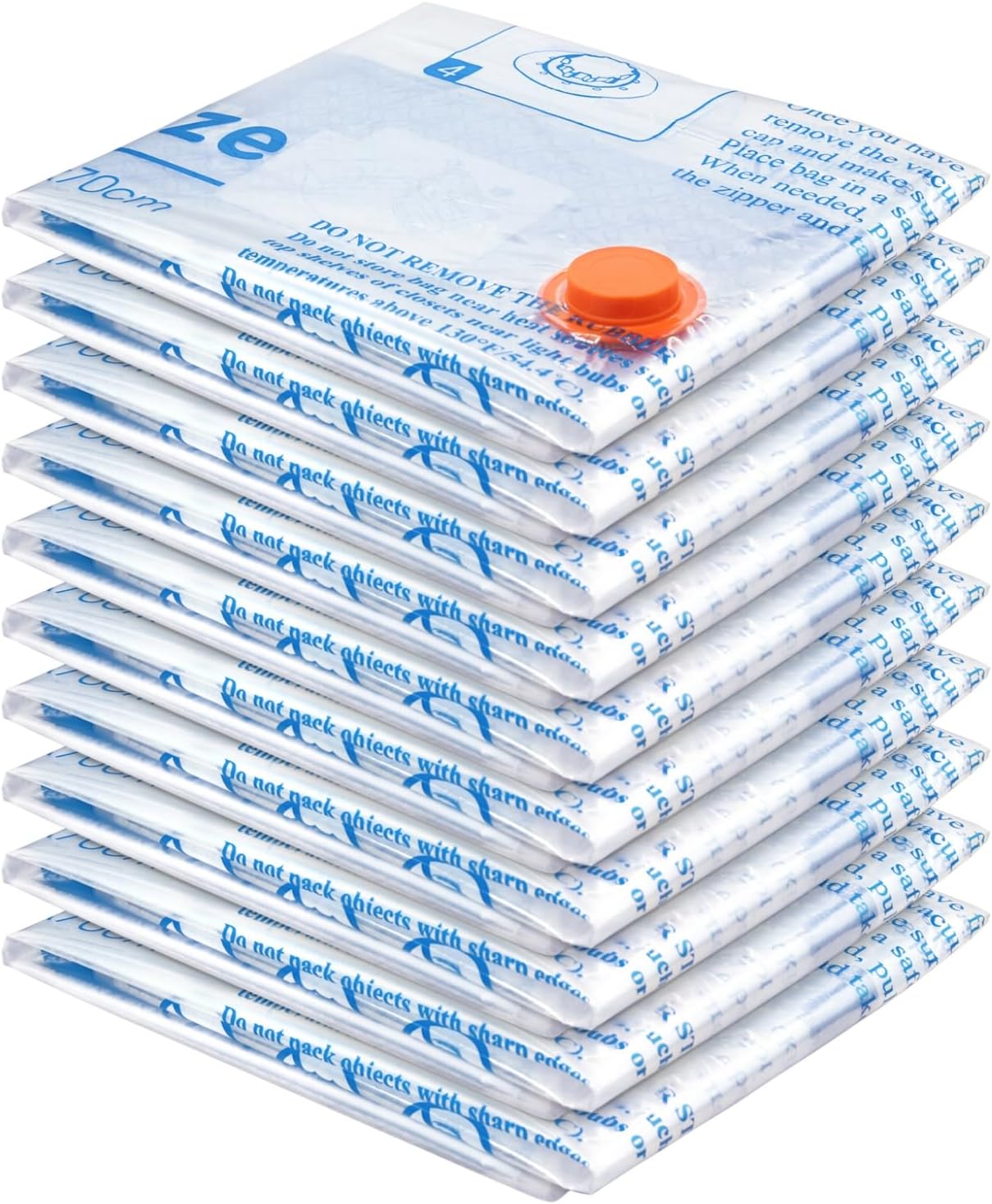 Vacuum Storage Bags,10 Small Space Saver Sealer Bags, Vacuum Bags for Clothes, P...