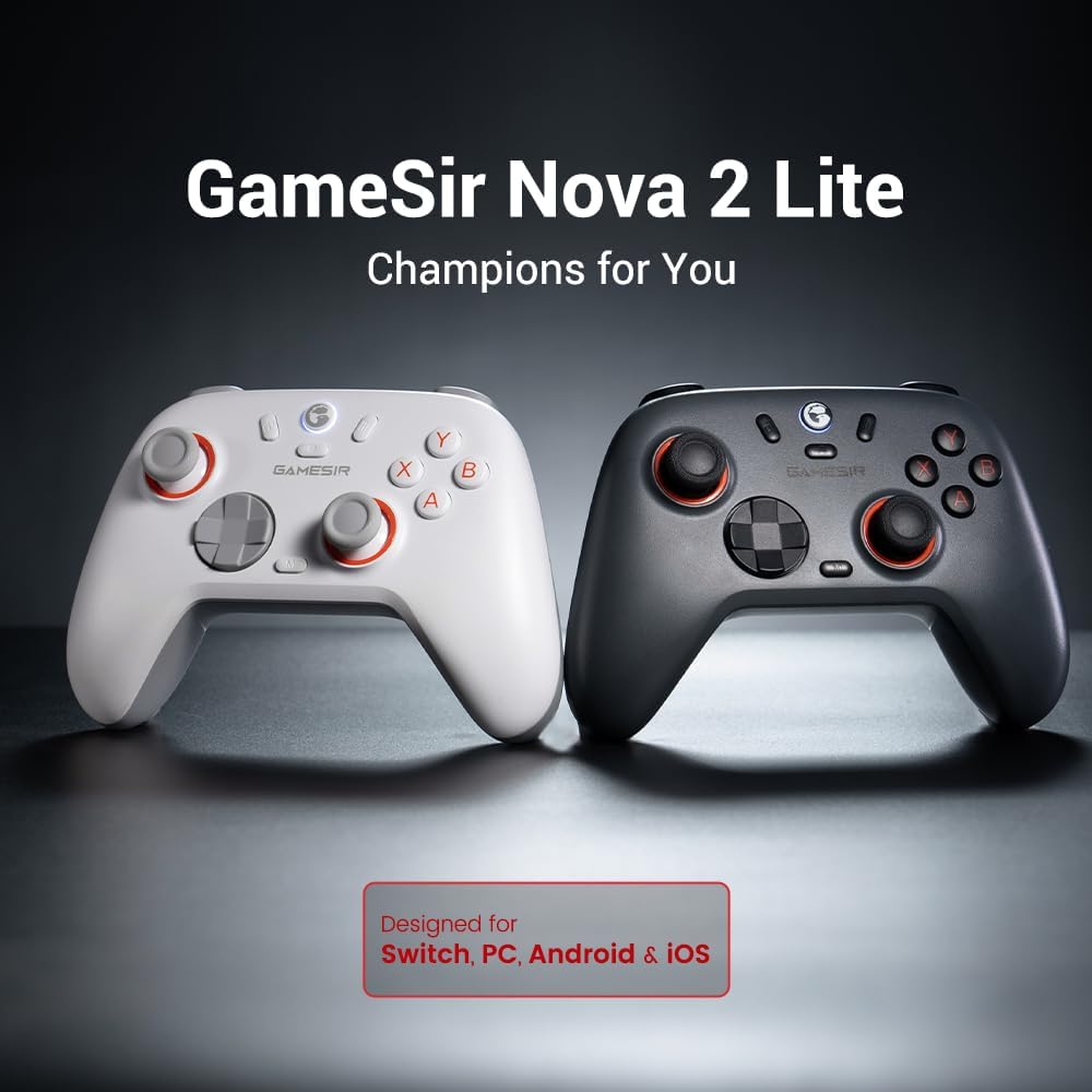 GameSir Nova Lite 2 Wireless PC Controller with Hall Effect Joysticks & Triggers...