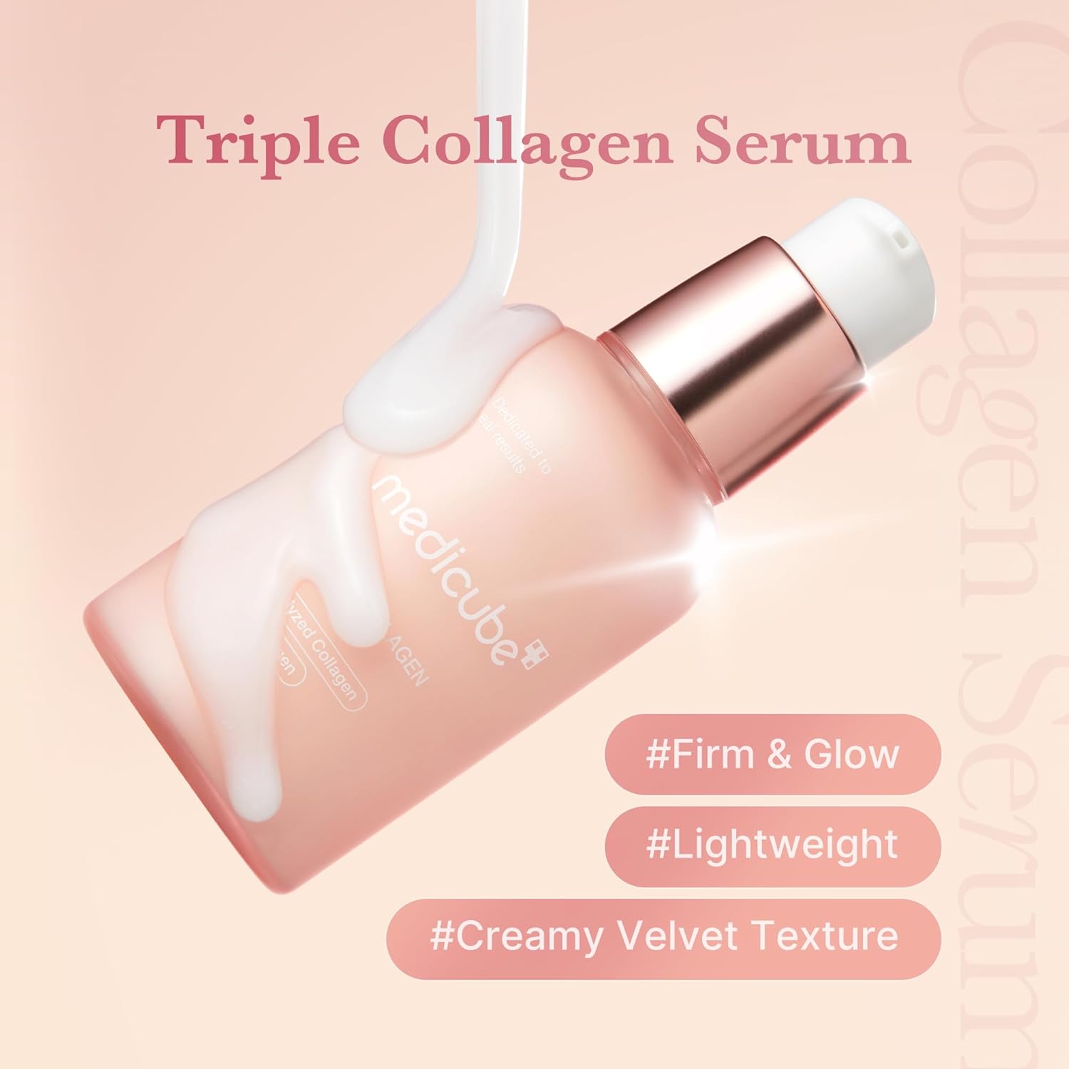 medicube Triple Collagen Serum 55ml - Nourish dull skin with Triple Collagen Com...