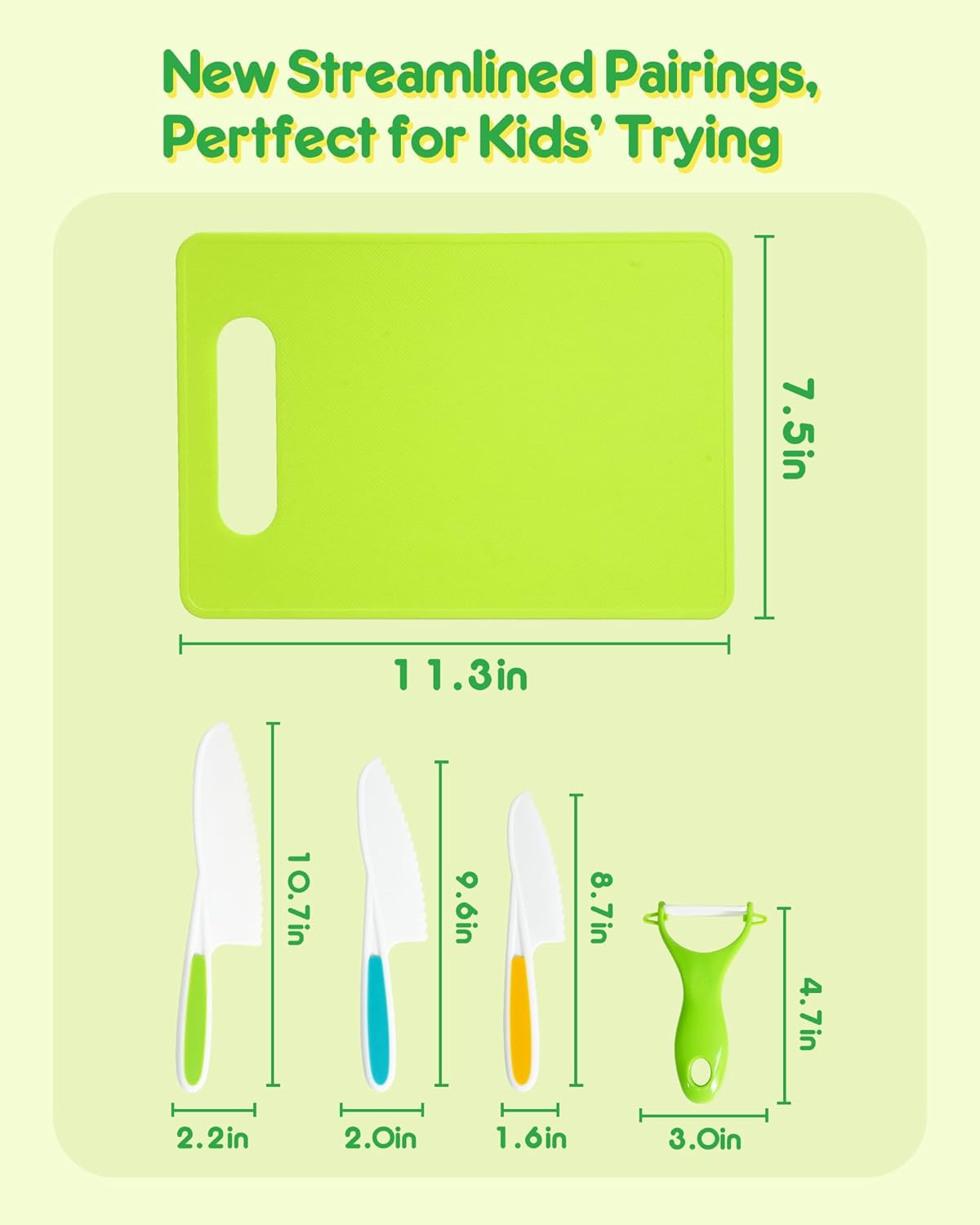 Kids Knife Set, 5 Pcs Montessori Kitchen Tools for Toddlers' Real Cooking for 3+...