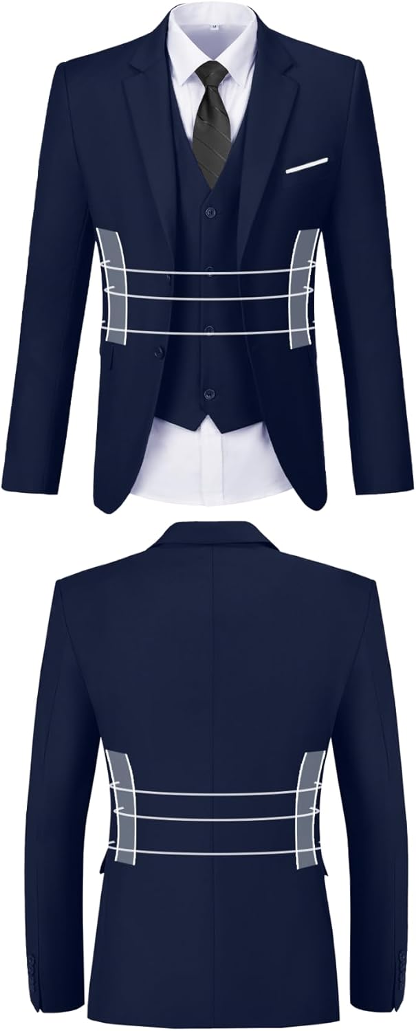 High-End Suits Men Suit Groomsmen Suit Orange Slim Fit 3 Pieces Suit for Men Not...